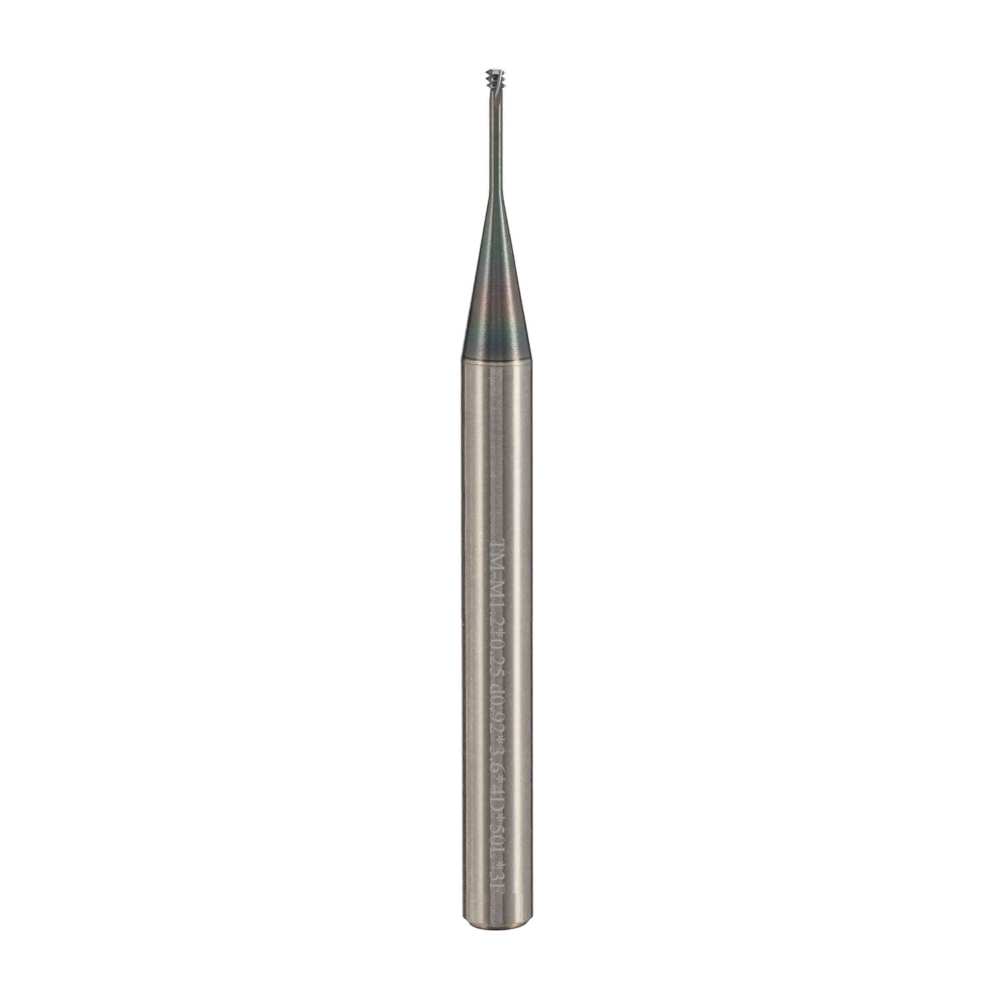 Резьбофреза 3 витковая М 1,2х0,25 52Hrc AlCrN 3xD 3F 60° BSKT BSE035S002