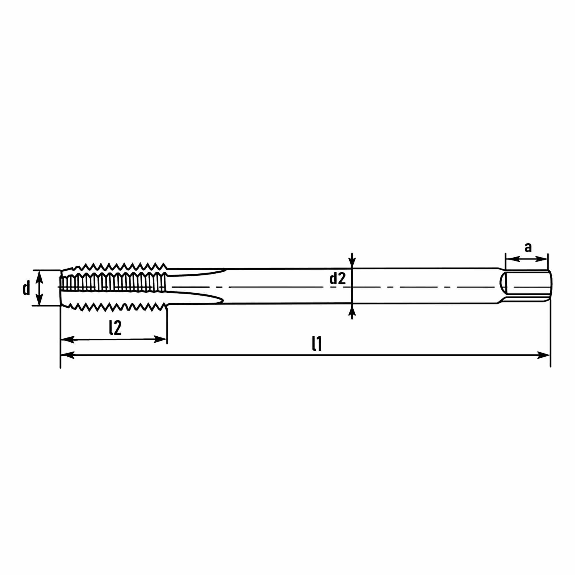 Метчик машинный H-Tools HSSEV3 UNEF 1/2"-28 83325HT