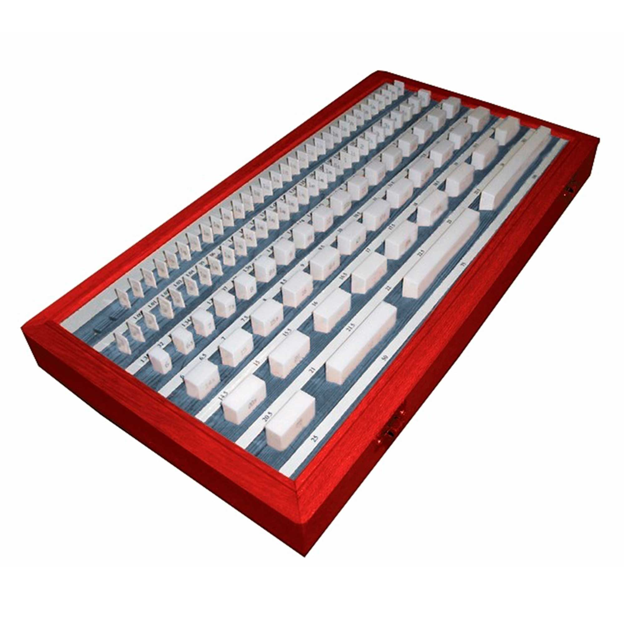 Набор концевых мер длины КМД 1-100 кл.1 47шт (Керамические) Kinex 1050-13-047