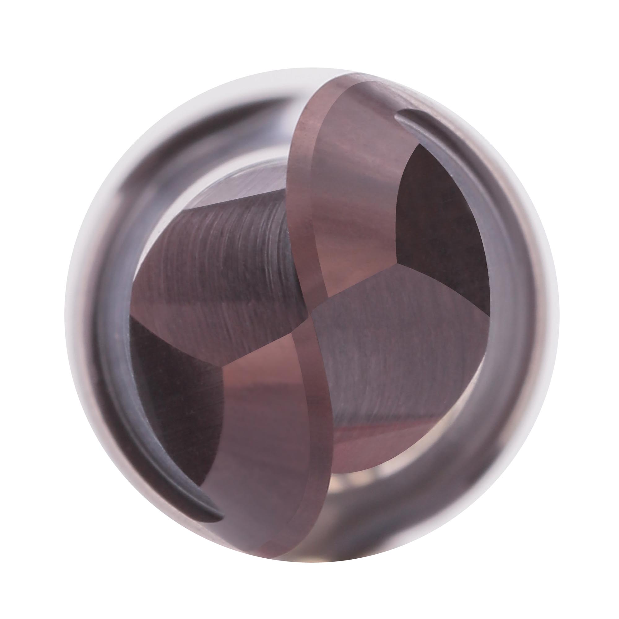 Фреза твердосплавная радиусная H-Tools 4,0x75/8мм d06 2z 55HRC P20 TiALN 19971-040