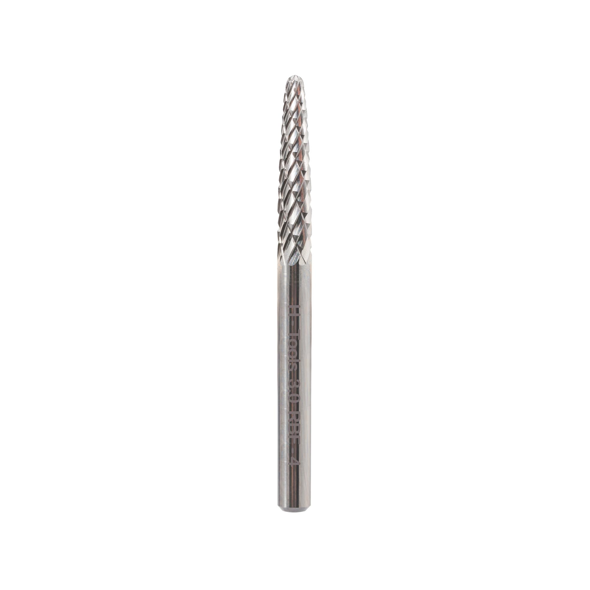 Бор-фреза твердосплавная H-Tools F(RBF) 3,0x7x37x3мм HM 116050HT