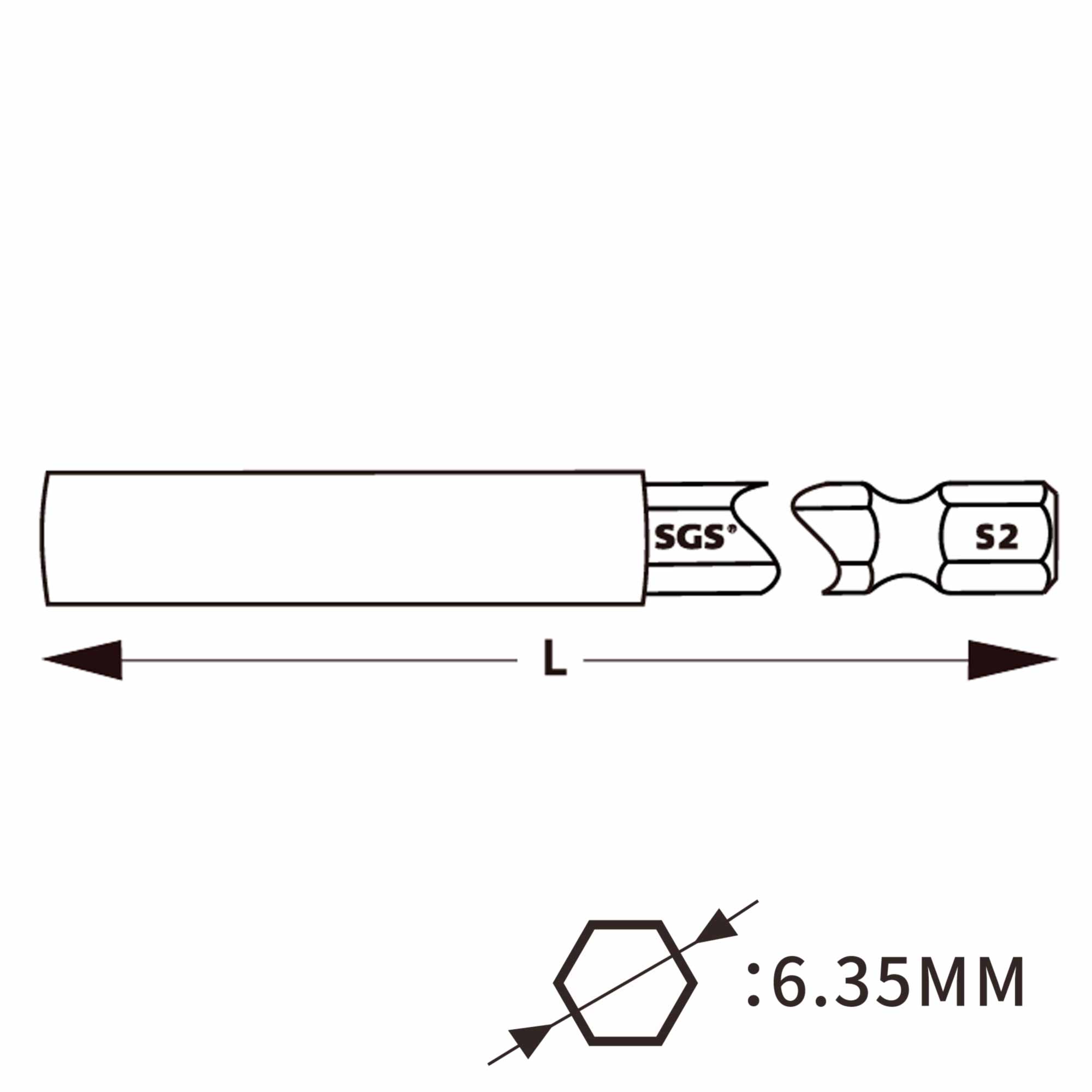 Держатель магнитный SGS 100мм Power Magnet 1шт 63100H1/4FT