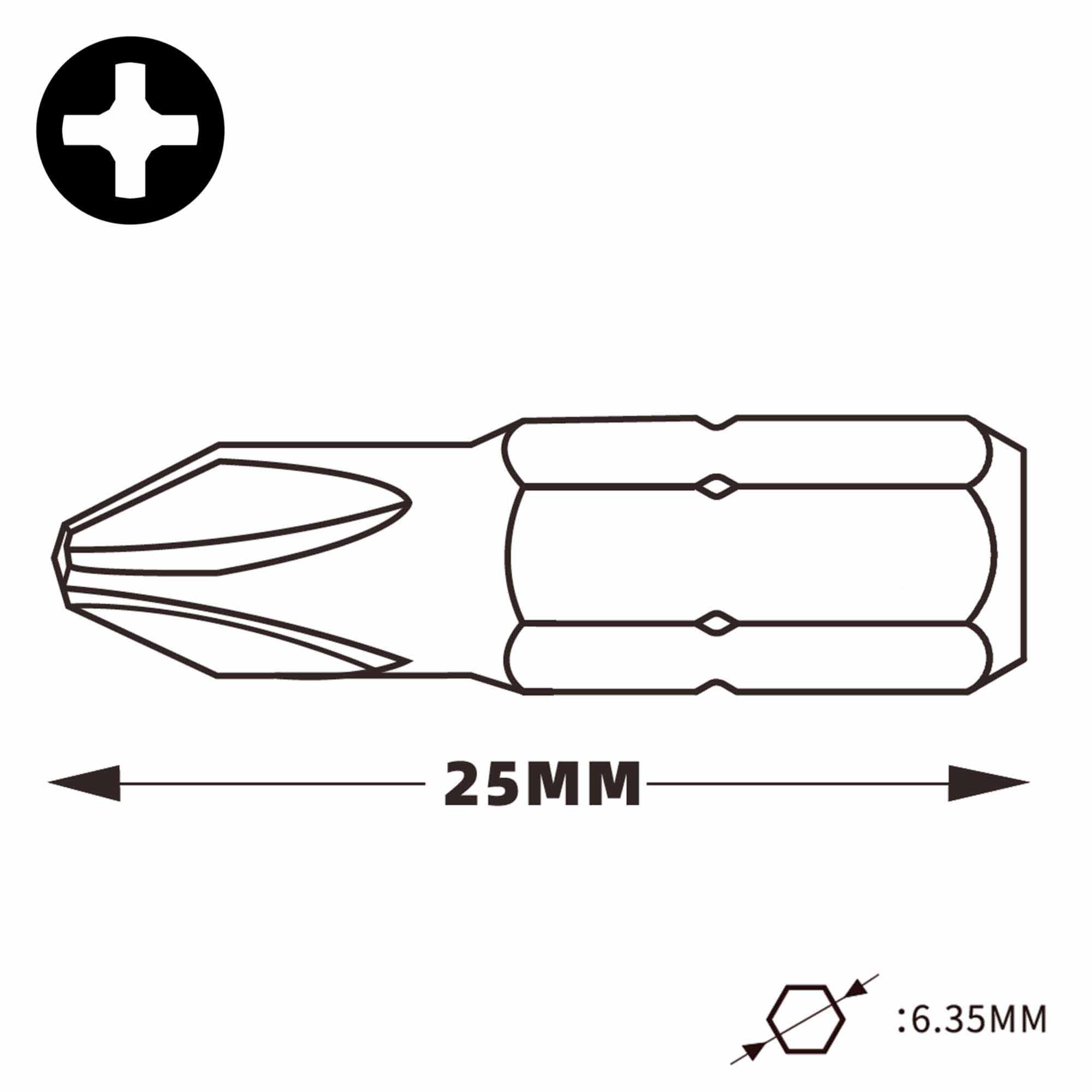 Бита Wera PH1х25мм 851/1 05072070001