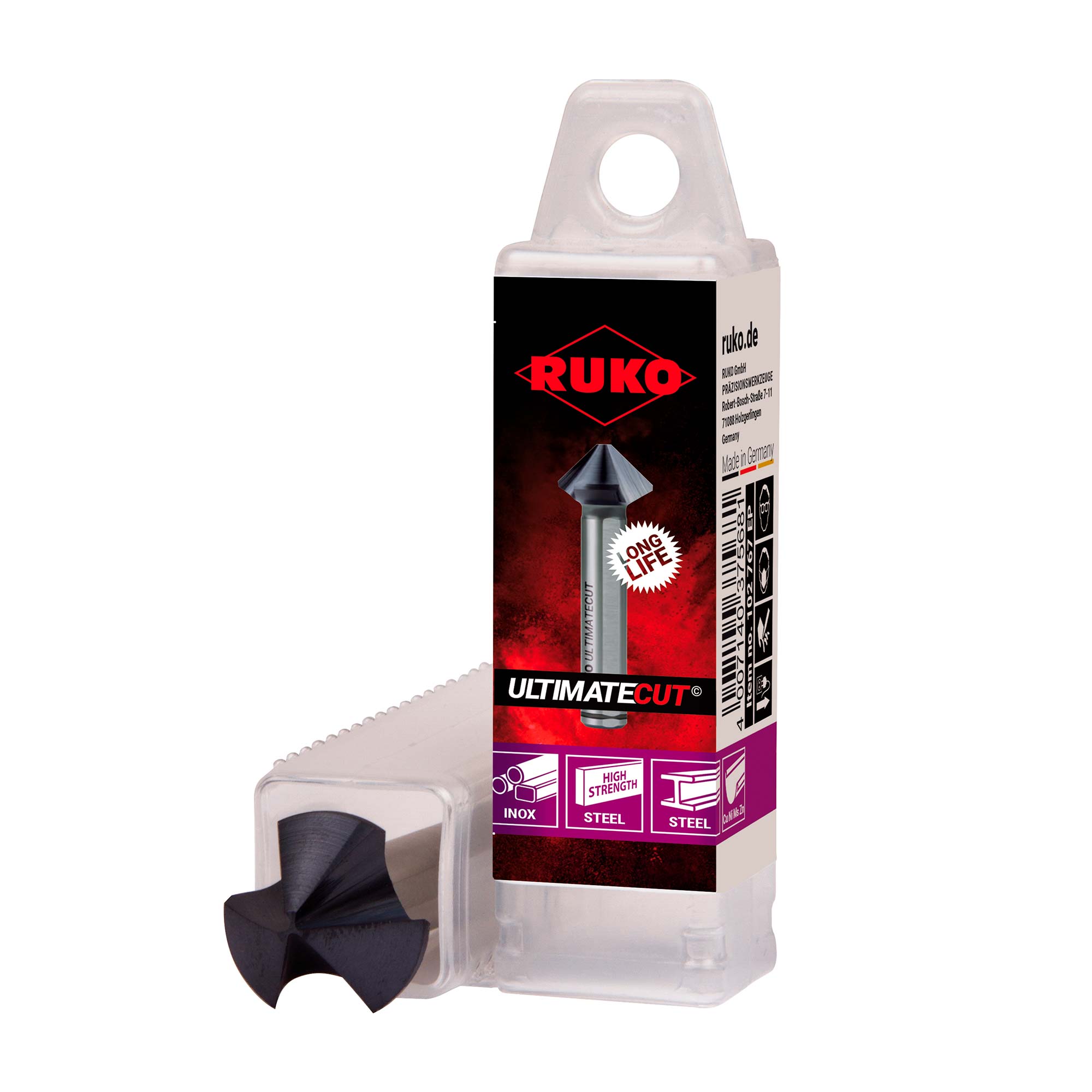 Зенковка по металлу Ruko UltimateCut 90° 31,0мм HSSE-Co5 RunaTec 3z DIN335C L71мм d12мм 102785EP