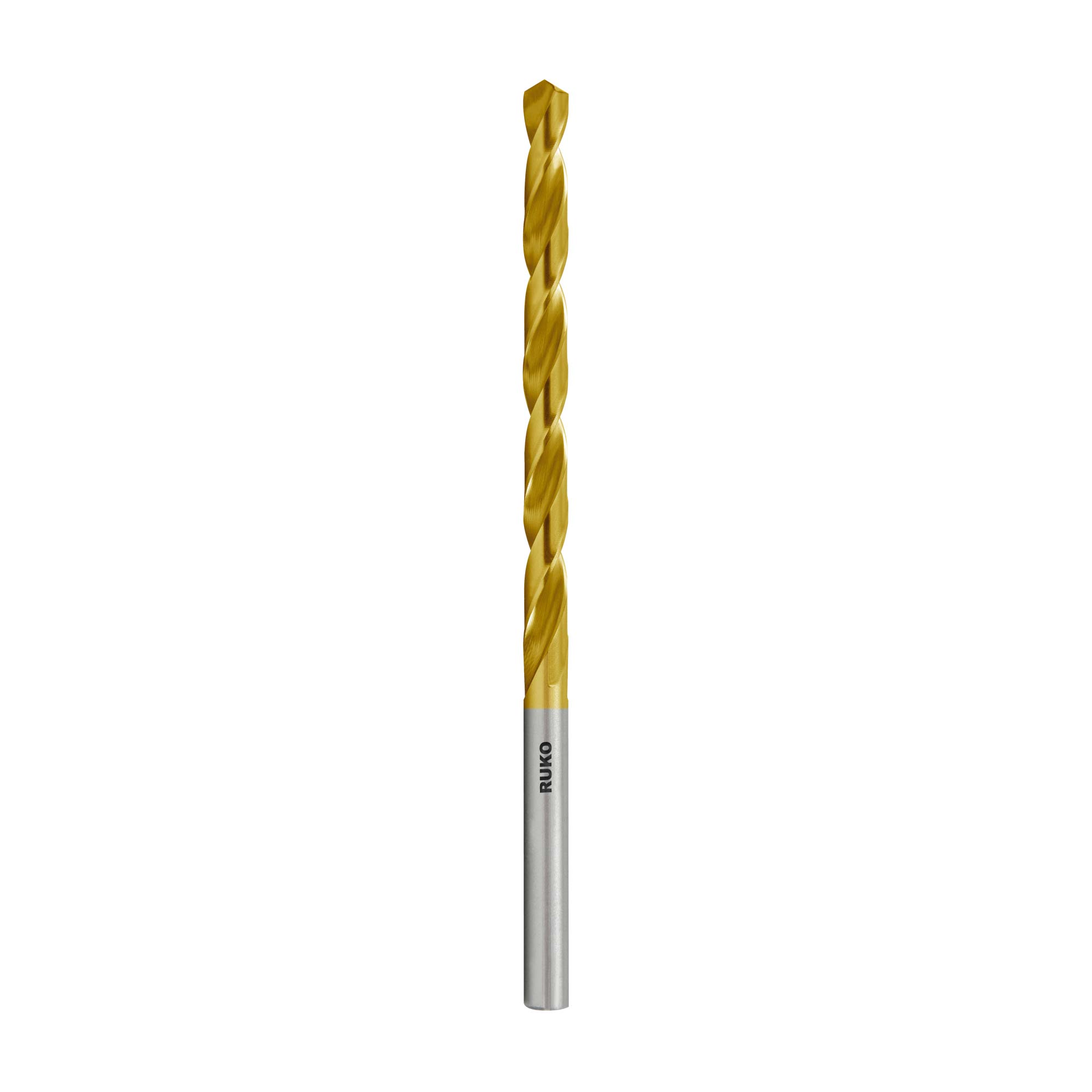 Сверло удлиненное по металлу Ruko 5,2x132/87мм DIN340 HSS-G TiN h8 10xD 118° 203052T