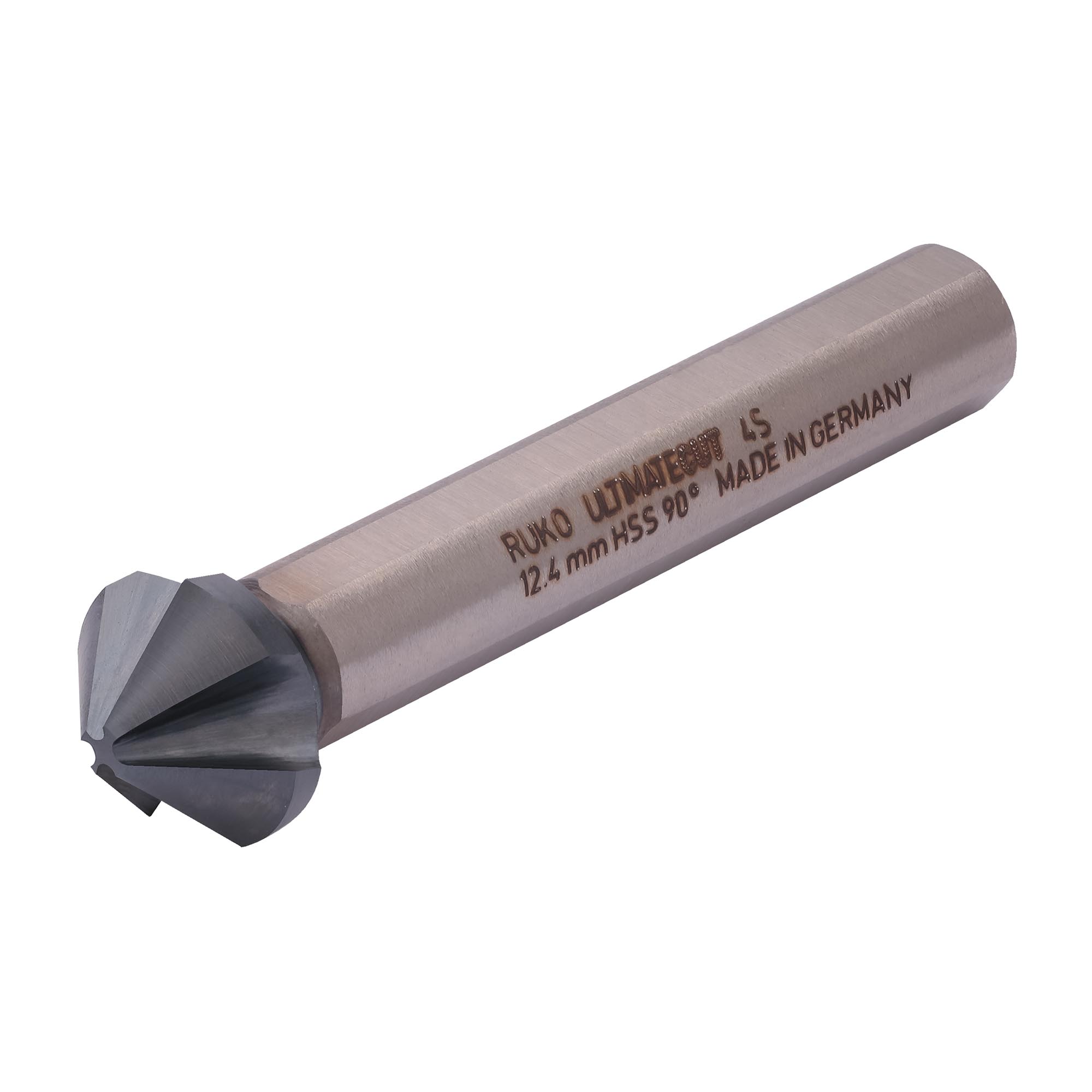 Зенковка по металлу Ruko UltimateCut 4S 90° 12,4мм HSS-G RunaTec 4z DIN335C L56мм d8мм 102876P