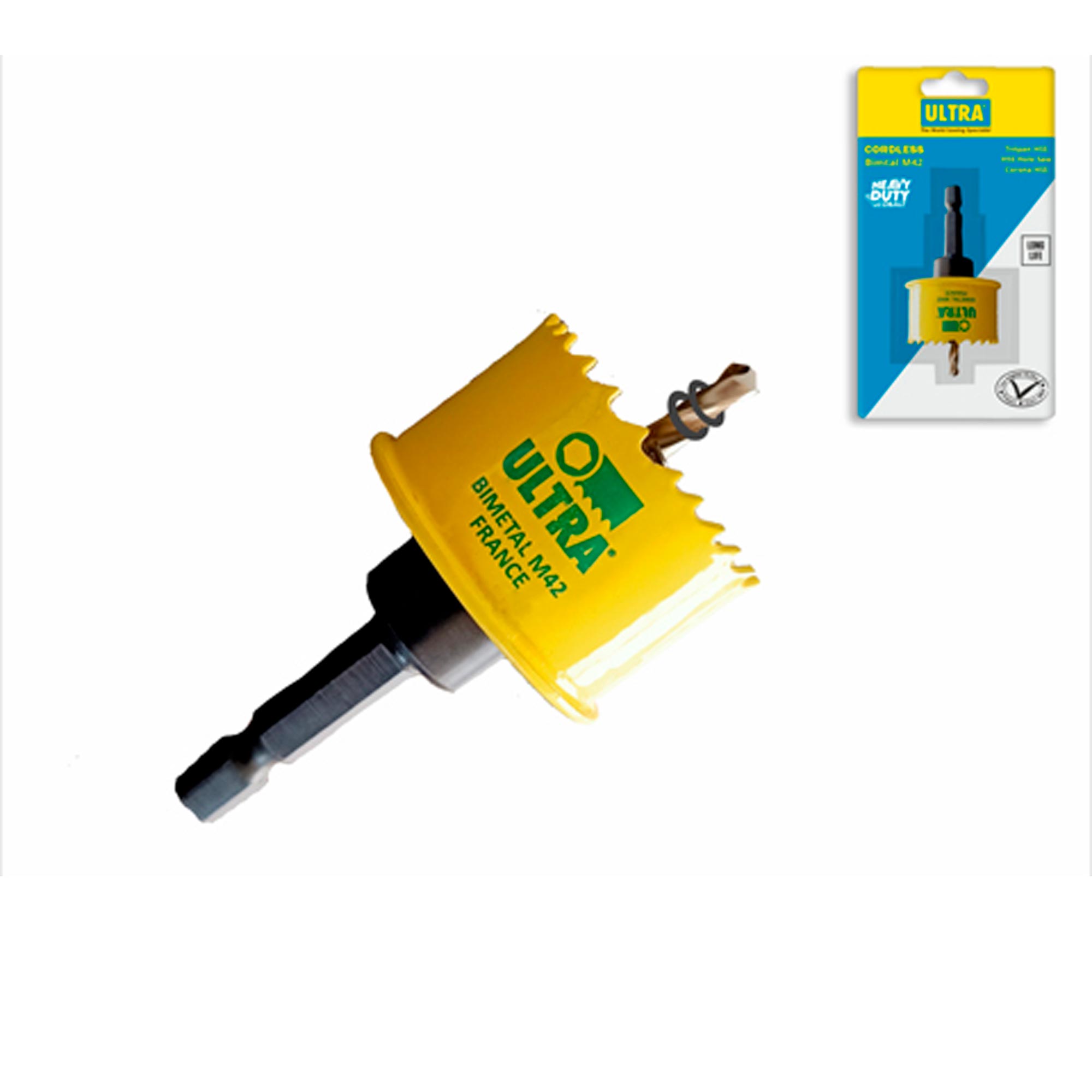 Коронка по металлу с хвостовиком ULTRA Bi-Metall 40мм HSSE-Co8 SC 40