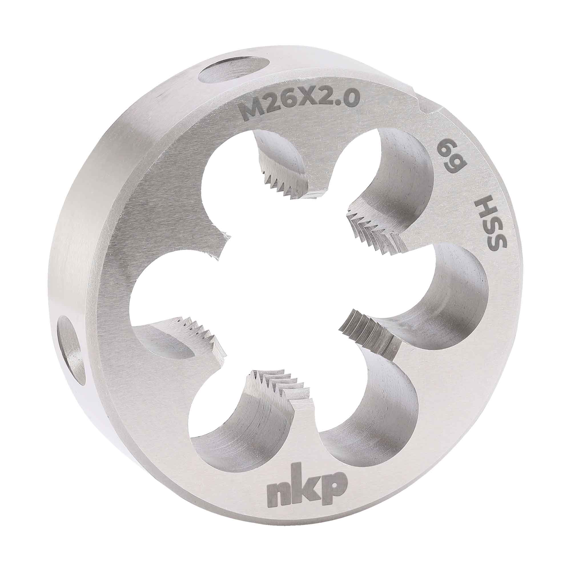 Плашка NKP М26х2,0 DINEN22568 HSS 6g 55х16мм 240261N