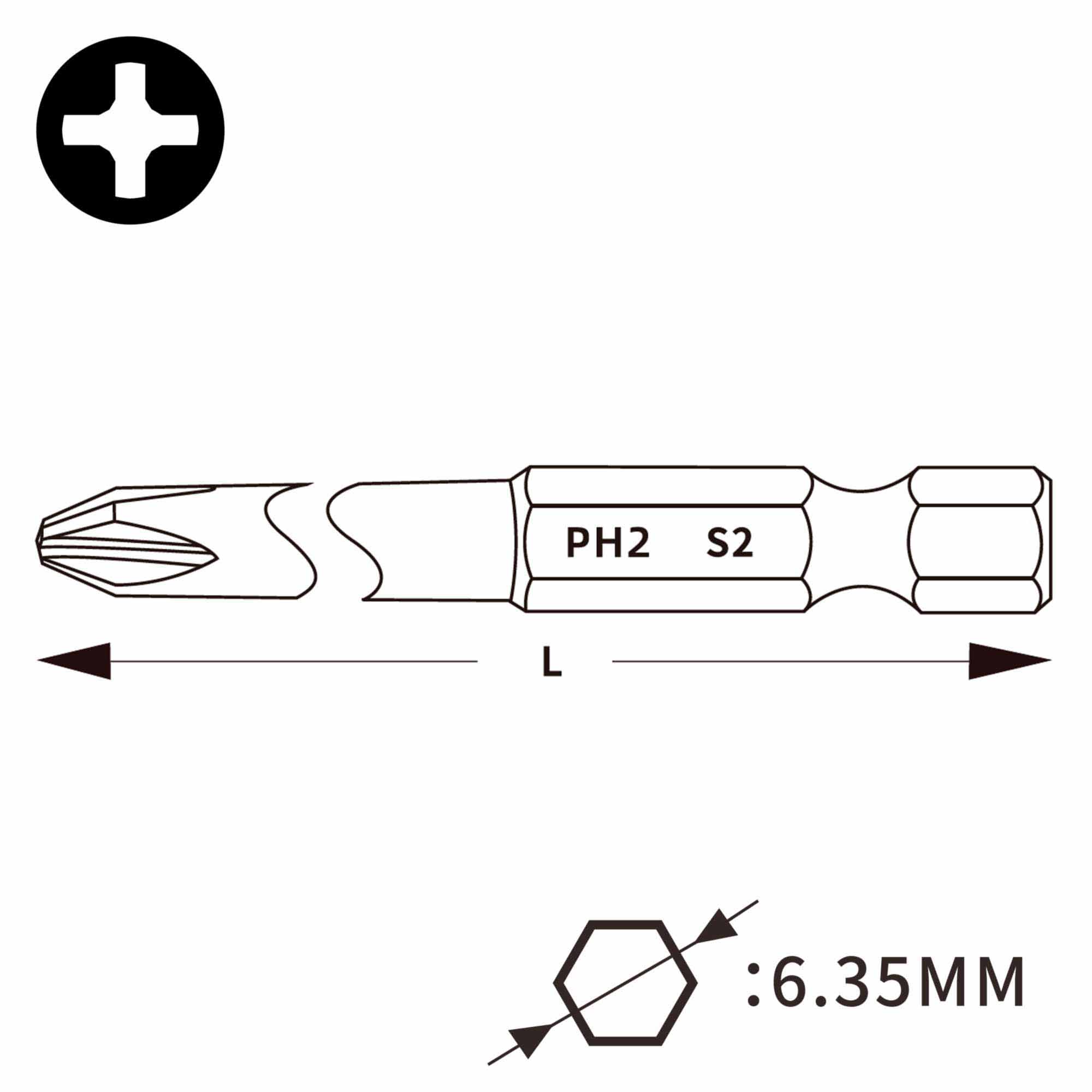 Бита Wera PH3х50мм Torsion 851/4Z 05059815001