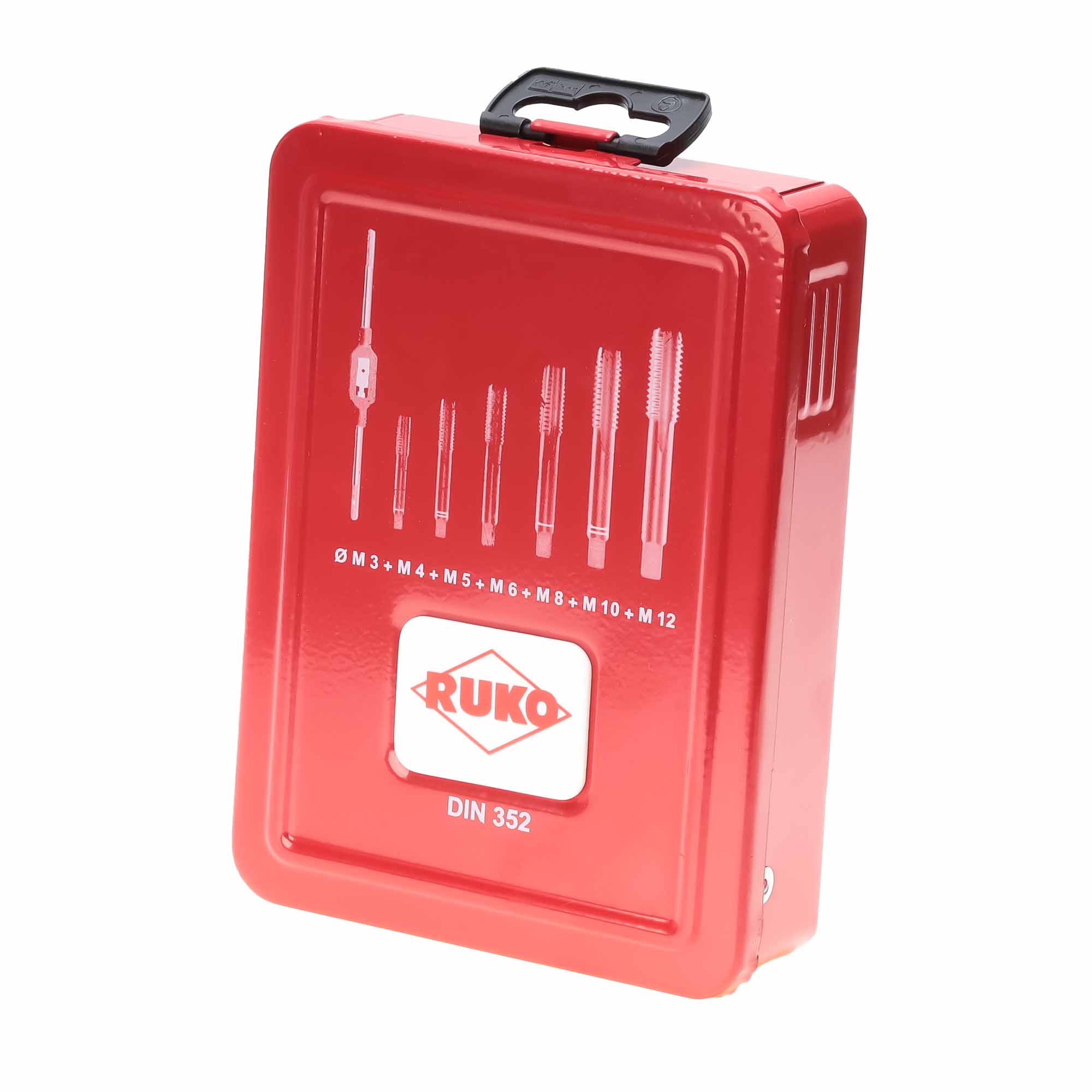 Набор комплектных метчиков Ruko M3-M12 HSS-G DIN352 22пр 245002