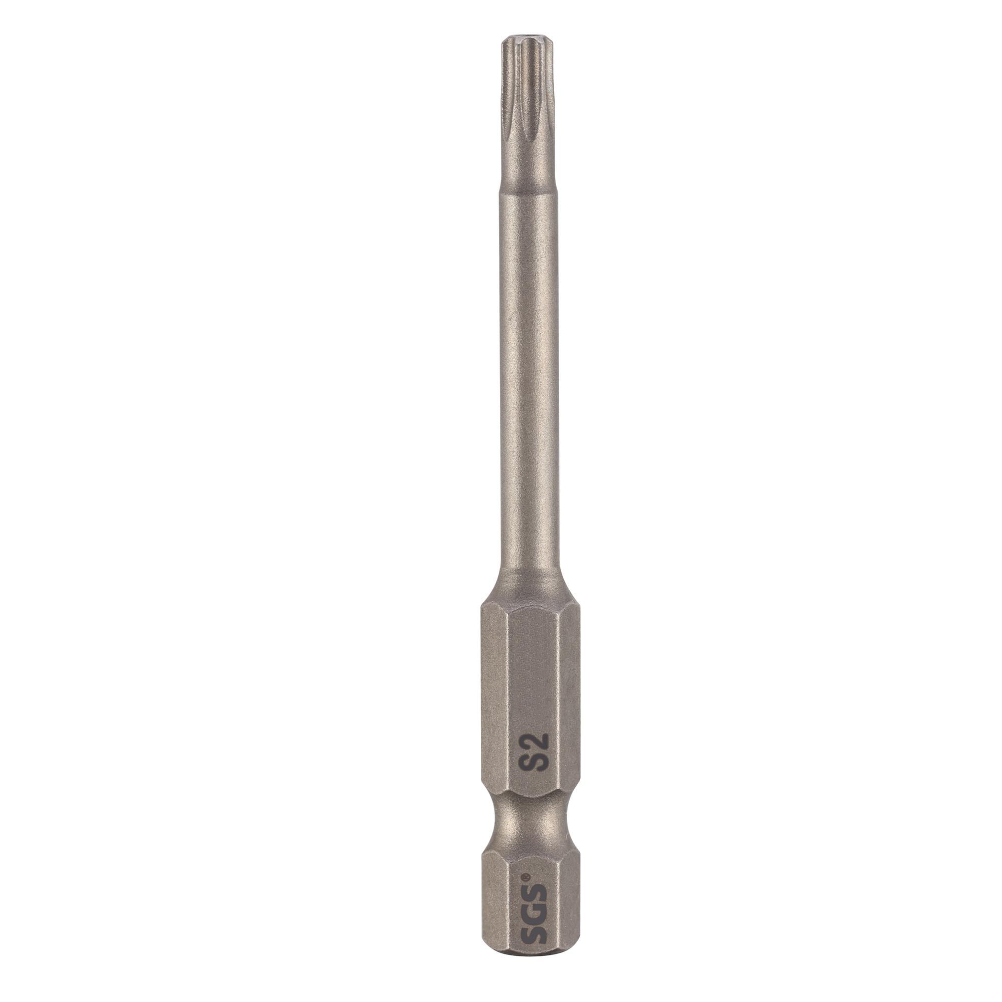 Бита SGS TORX TR с отверстием T25Hх50мм S2 1шт 6350-TT25