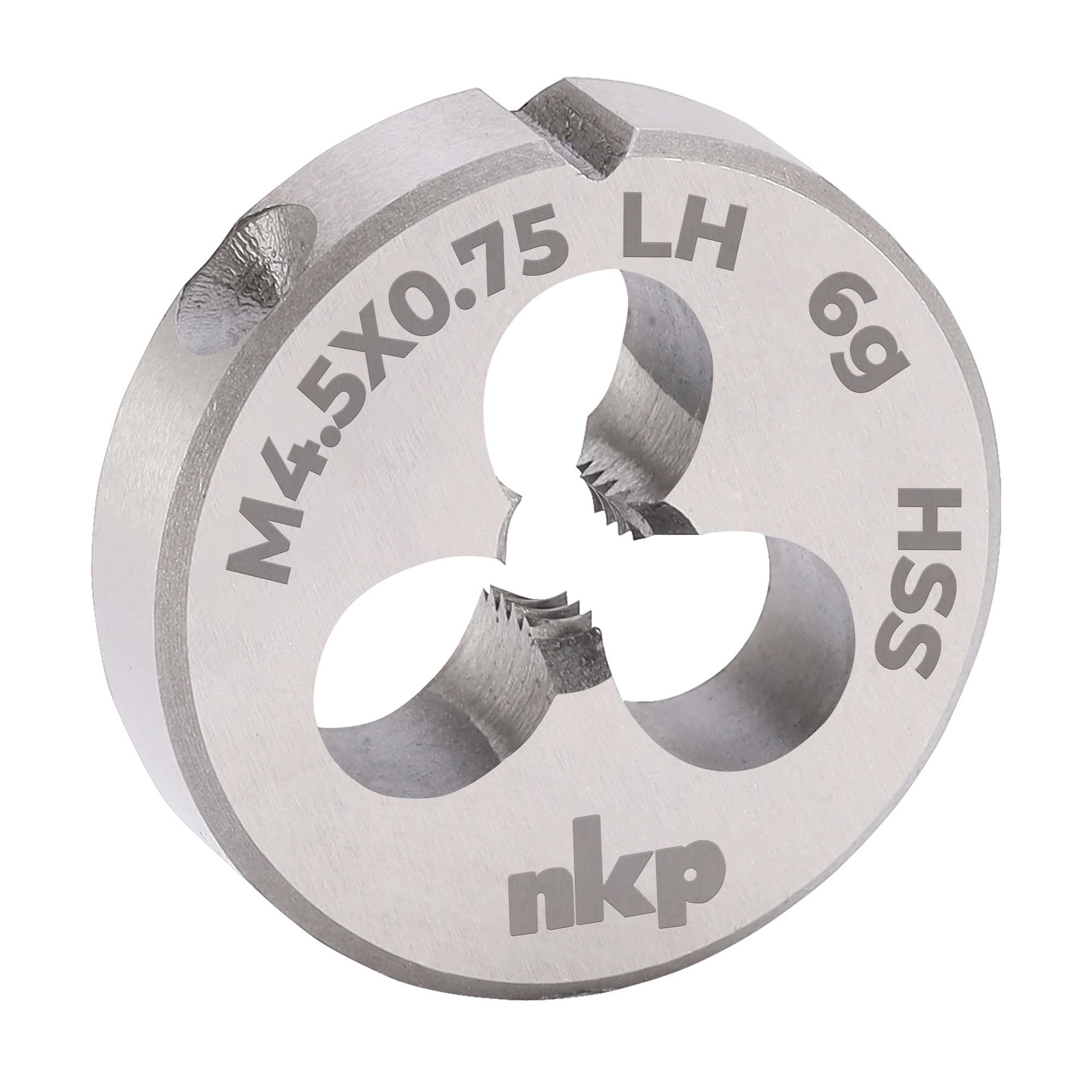 Плашка левая NKP М4,5х0,75 DINEN22568 HSS 6g 20х7мм 250045N