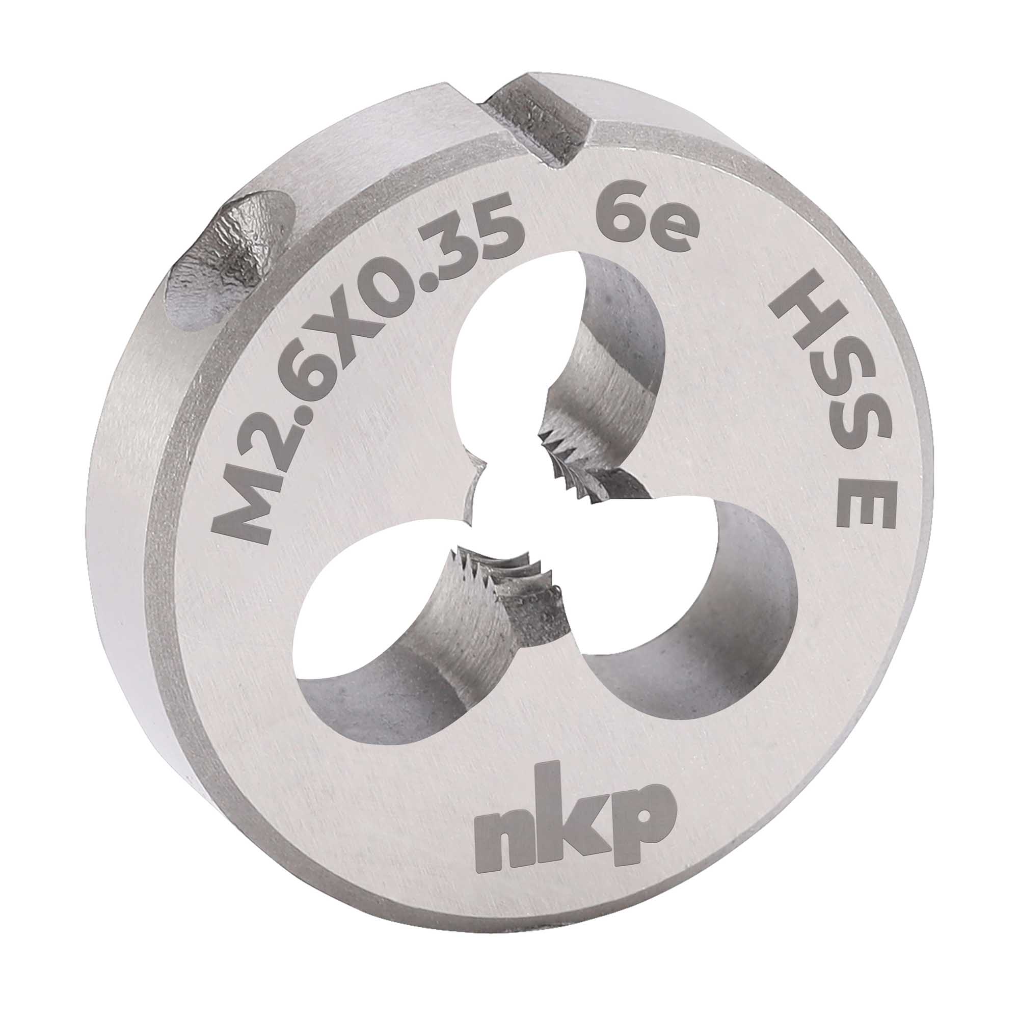 Плашка NKP М2,6х0,35 DINEN22568 HSSE 6e 16х5мм 289027N