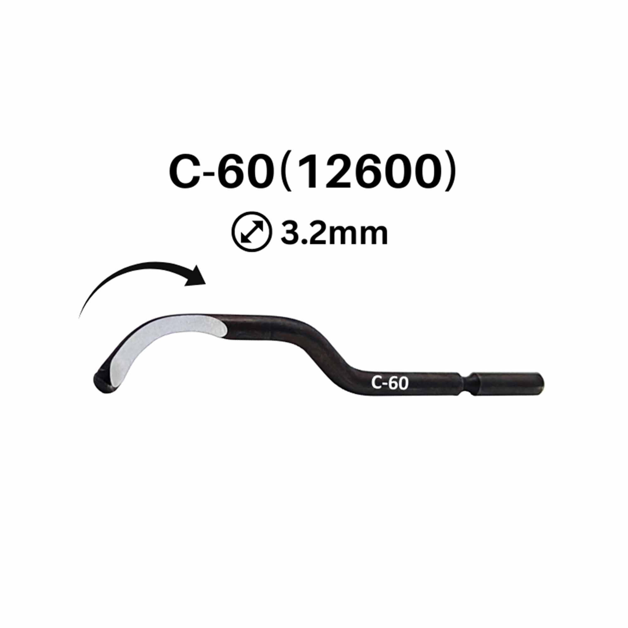 Лезвие для фаскоснимателя d.3,2мм С-60 HSS CP GRATEX 12600