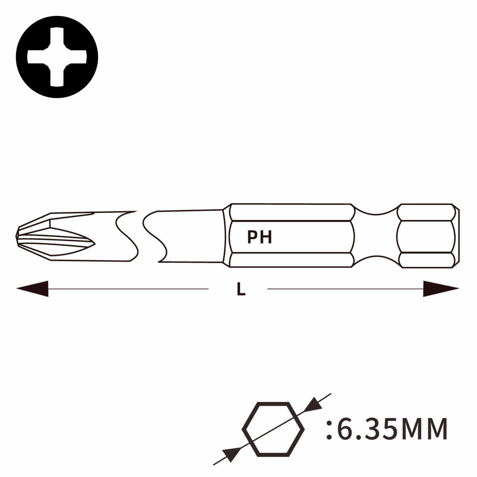 Бита Wiha Professional PH00х90мм 7041Z 1шт 31962
