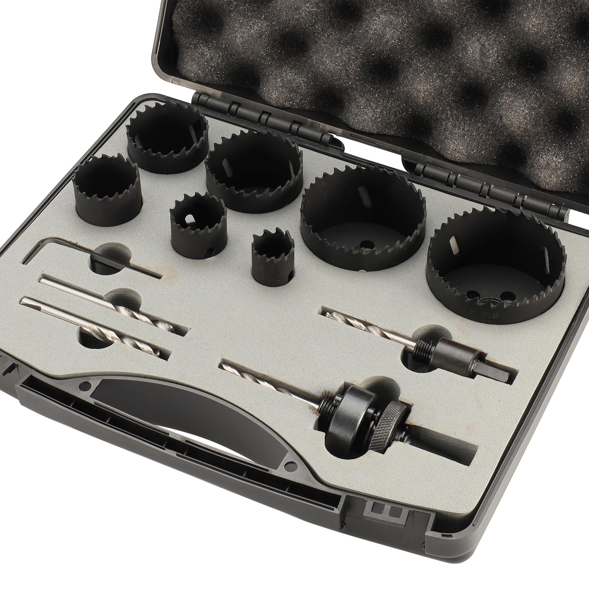 Набор коронок Bi-metall 22-68мм HSSE-Co8 12пр H-Tools 04403200