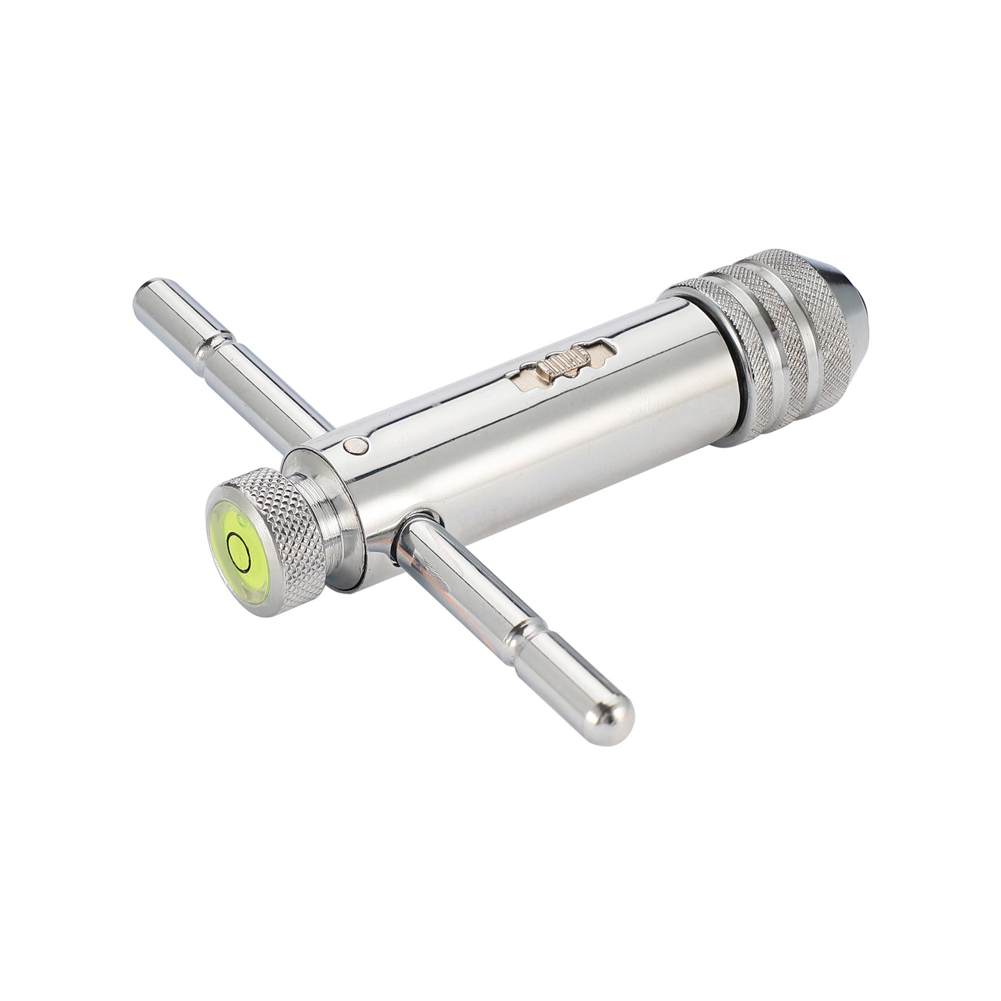Метчикодержатель с трещоткой и уровнем H-Tools M5-M12 100мм 00612130