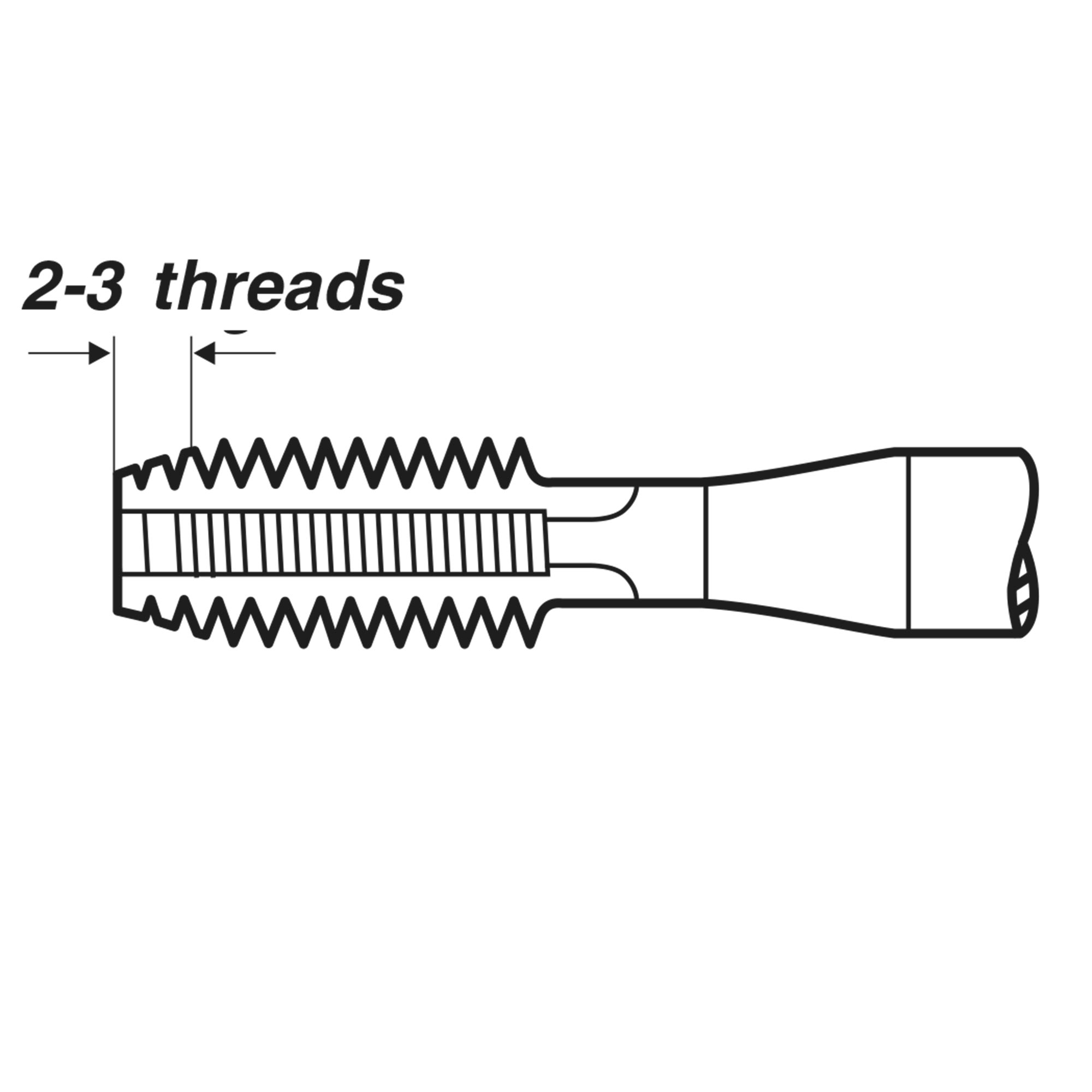 Метчик машинный для круглой резьбы Volkel Rd 14 -8" DIN405 HSSE 7h C/2-3P 79445