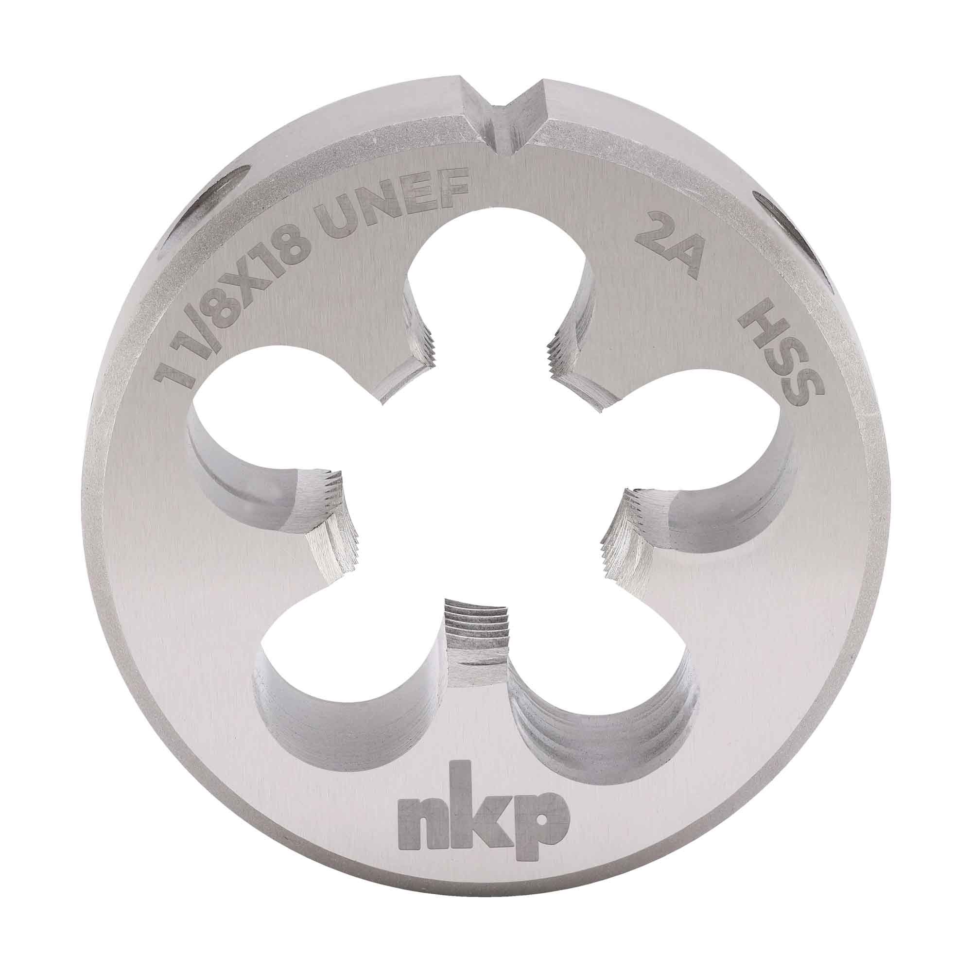 Плашка дюймовая NKP UNEF 1,1/8"-18 HSS DIN22568 65x18мм 248118N