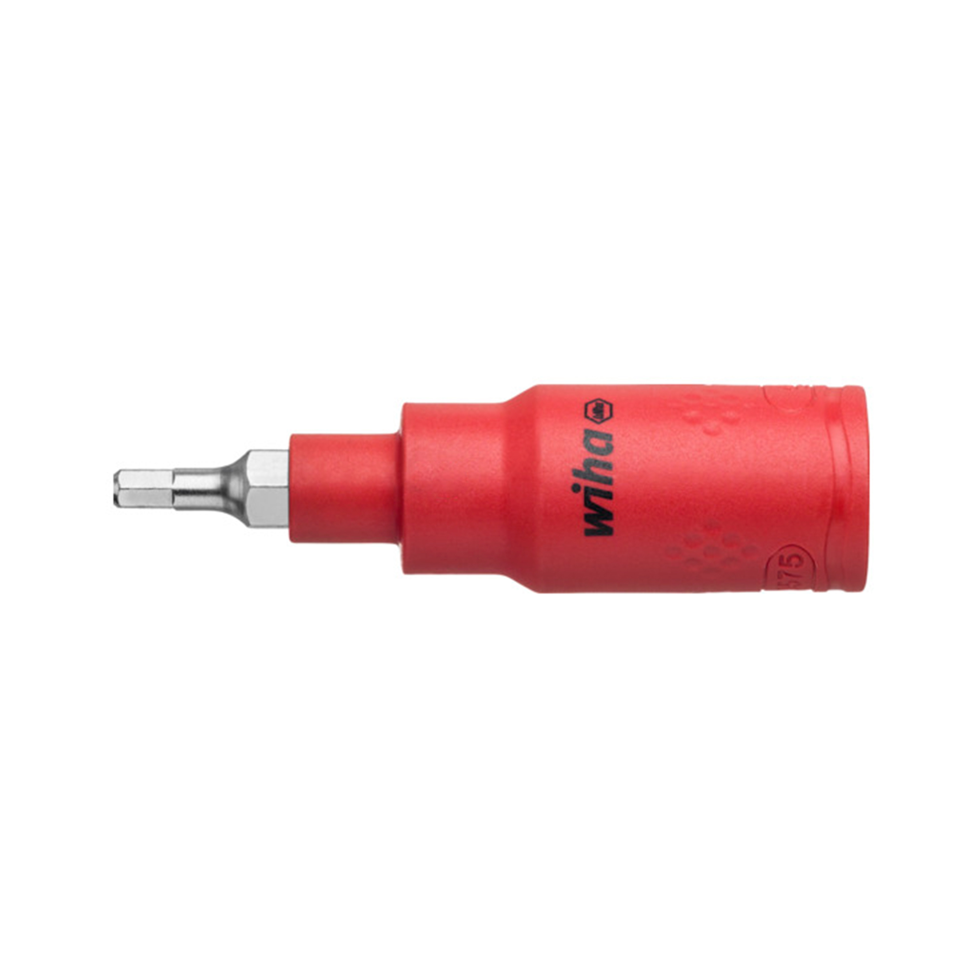 Головка-бита торцевая диэлектрическая VDE HEX 8,0 х75мм 3/8" Wiha 7207NHS 43108