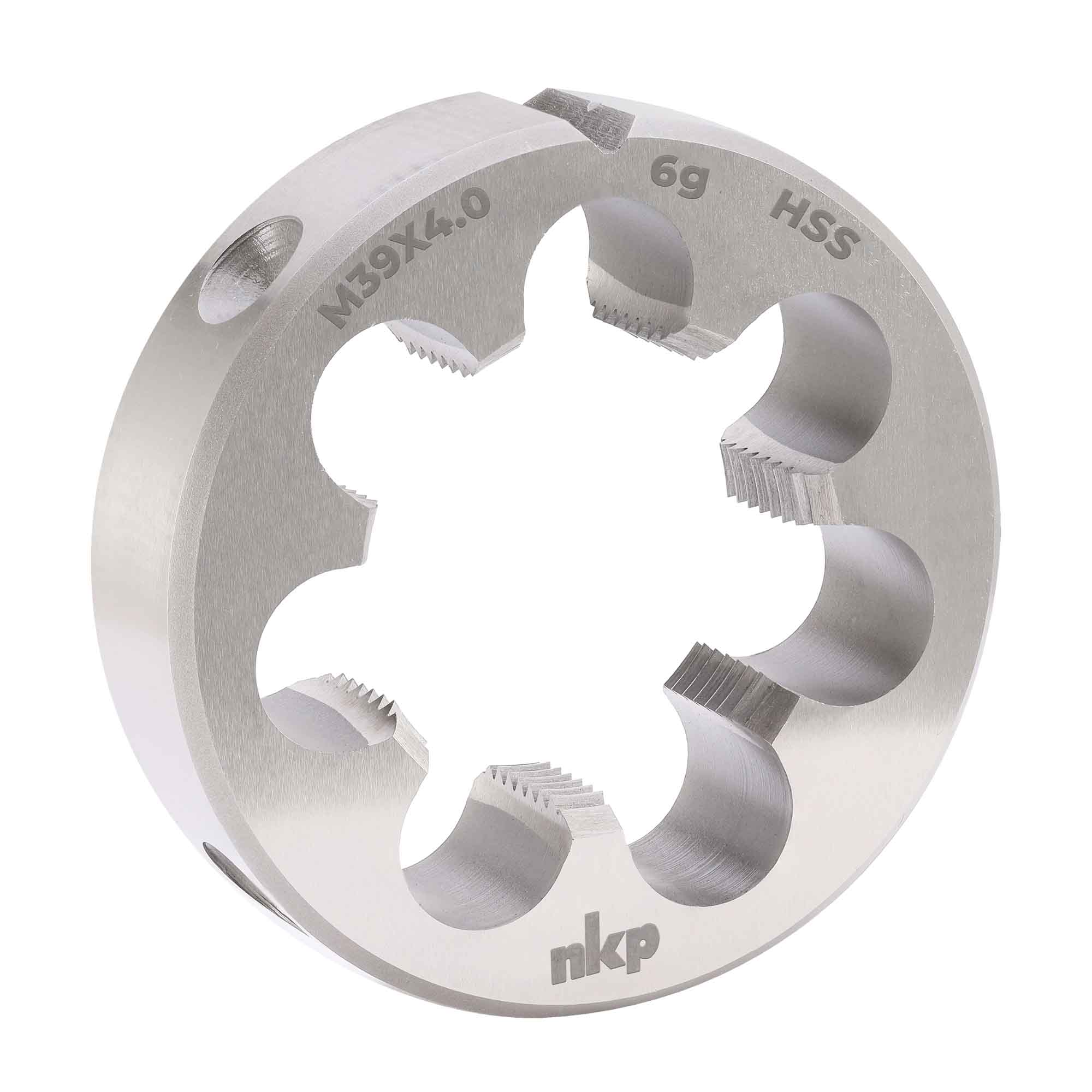 Плашка NKP М39х4,0 DINEN22568 HSS 6g 75х30мм 240390N