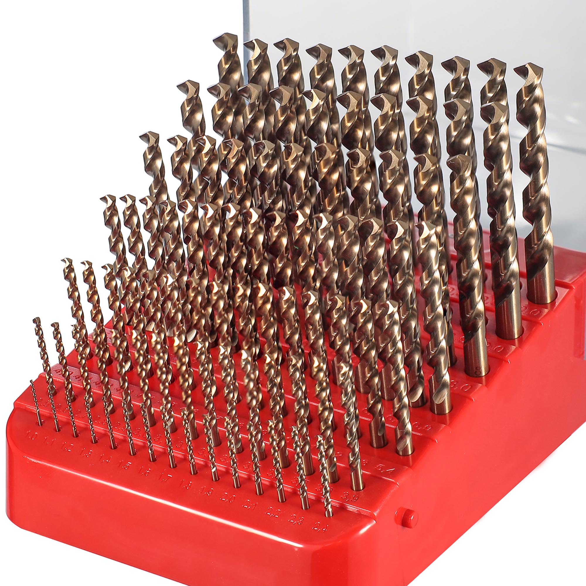 Набор сверл по металлу H-Tools PRO 1-13мм 121шт HSSE-Co5 130° DIN338 215224PRO