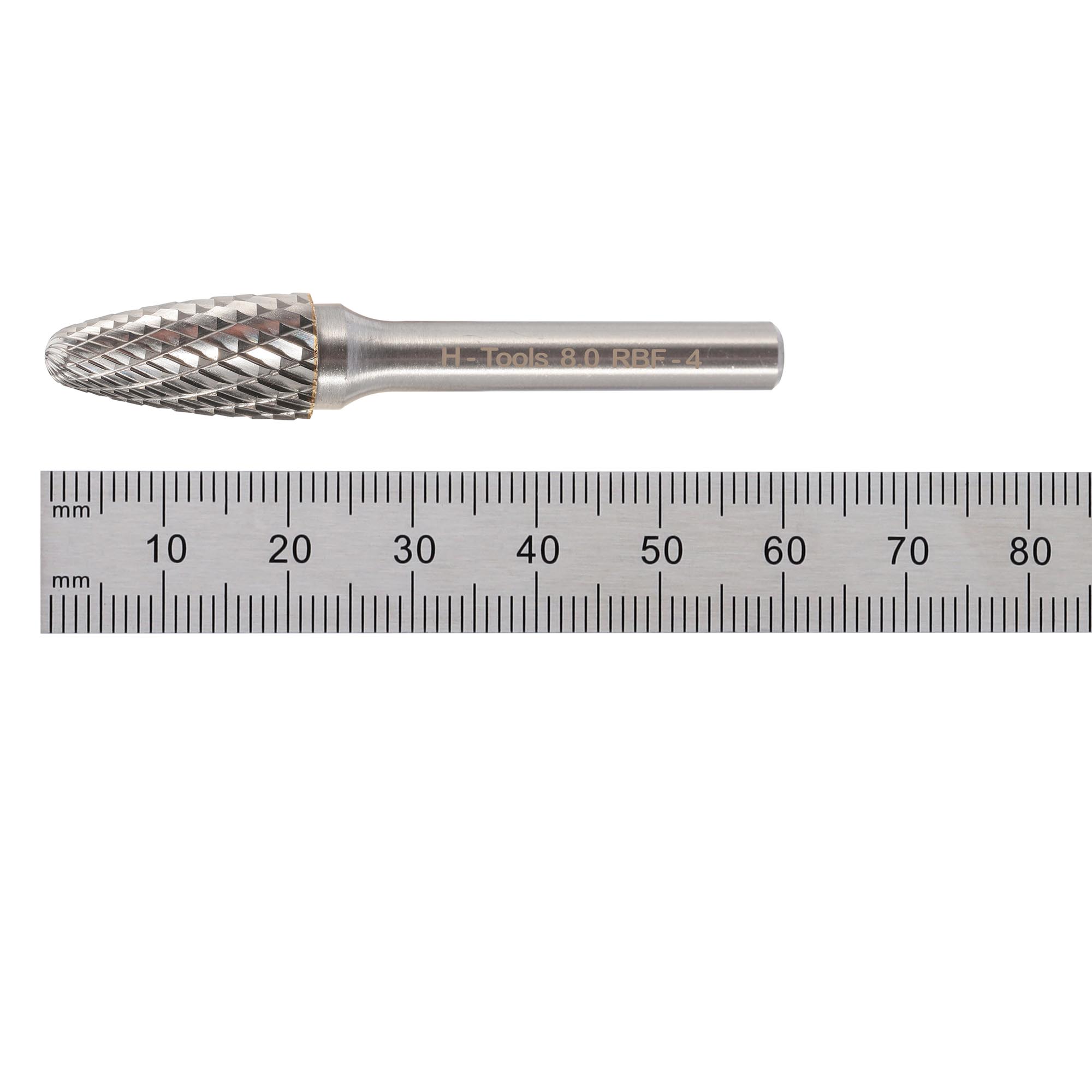 Бор-фреза твердосплавная H-Tools F(RBF) 8,0x18x60x6мм HM 116031HT