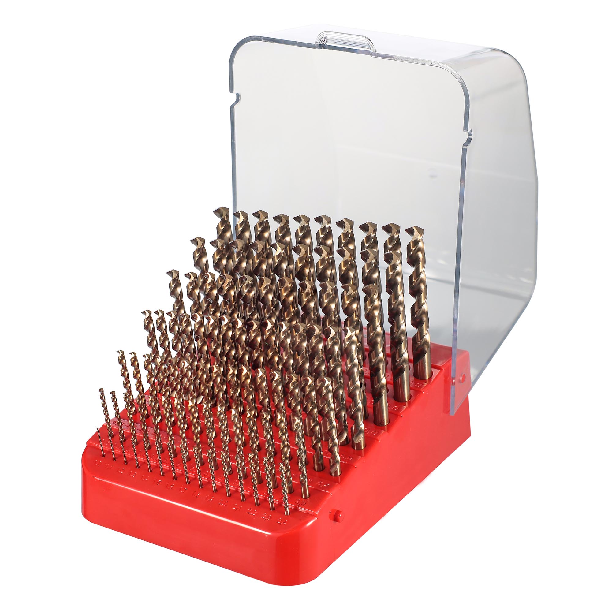 Набор сверл по металлу H-Tools PRO 1-13мм 121шт HSSE-Co5 130° DIN338 215224PRO