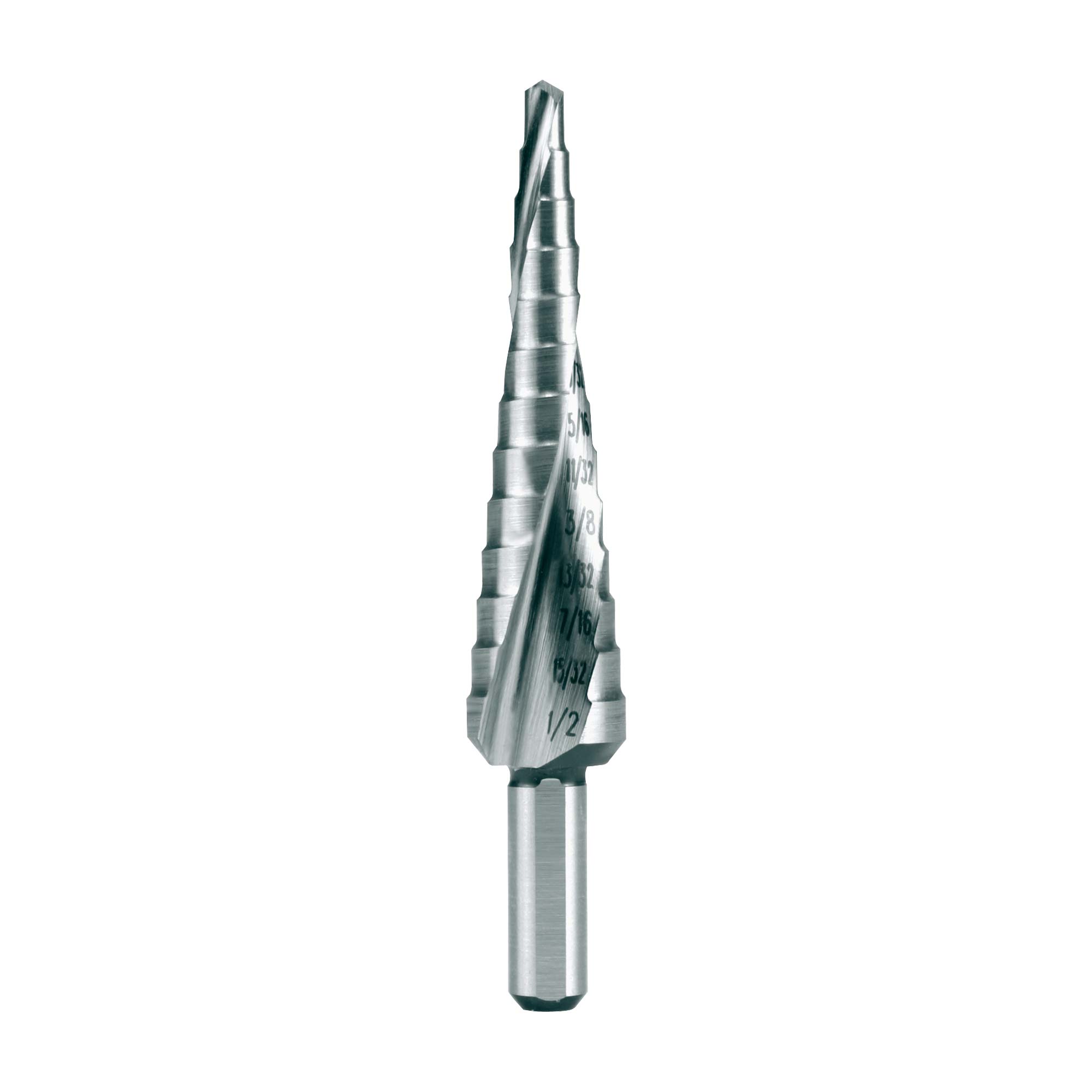 Сверло ступенчатое дюймовое Ruko 1/8-1/2" HSSE-Co5 VA 13ступ. d=1/4" 101702E