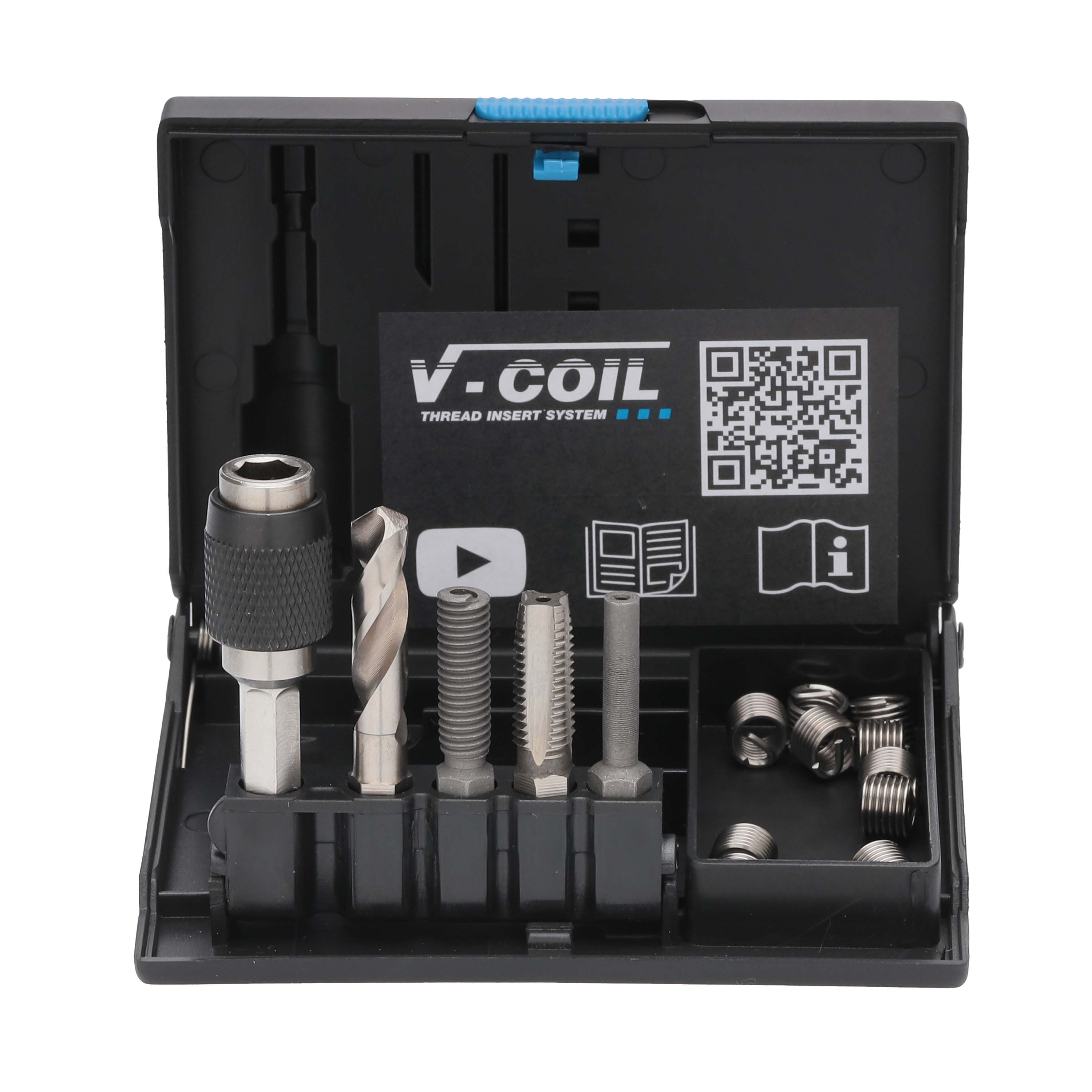 Набор для восстановления резьбы М 5,0х0,8 15пр V-Coil Rapid Volkel 04309