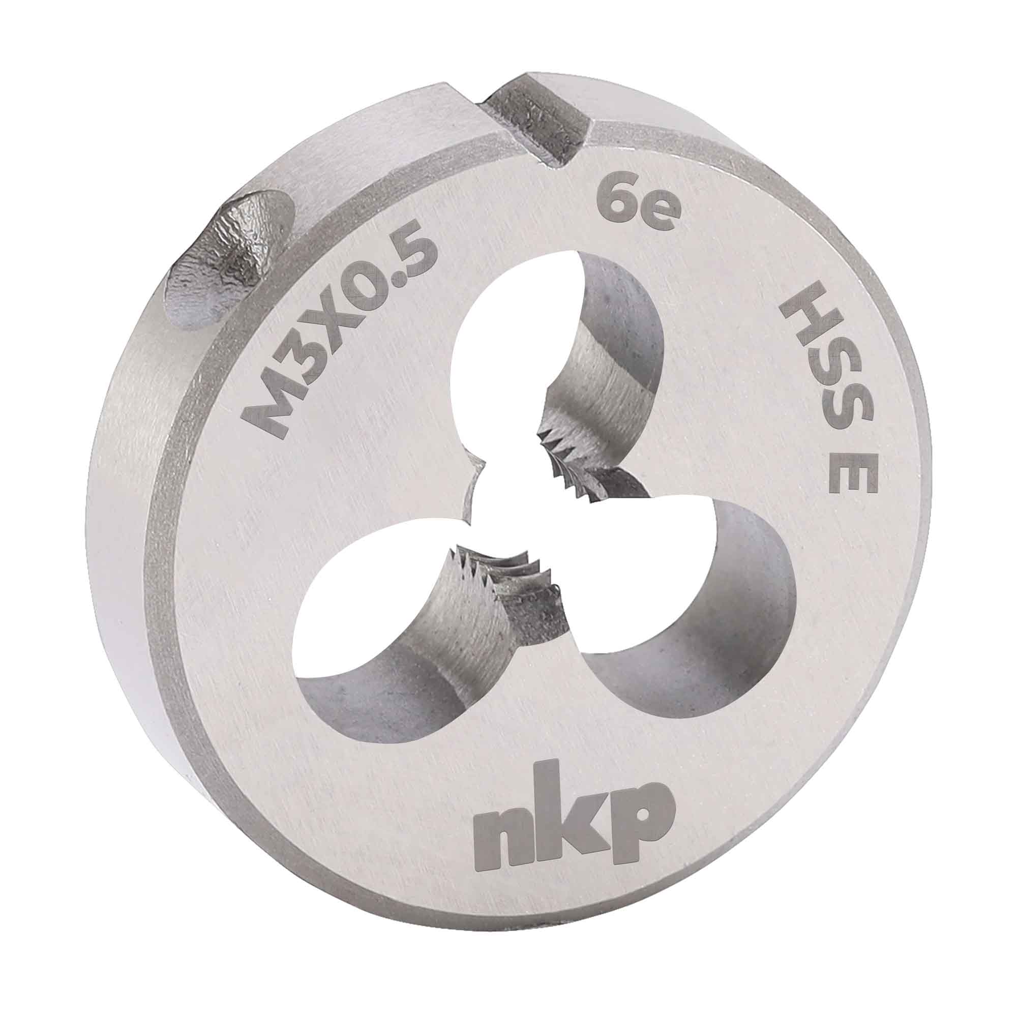 Плашка NKP М3х0,5 DINEN22568 HSSE 6e 20х5мм 289030N