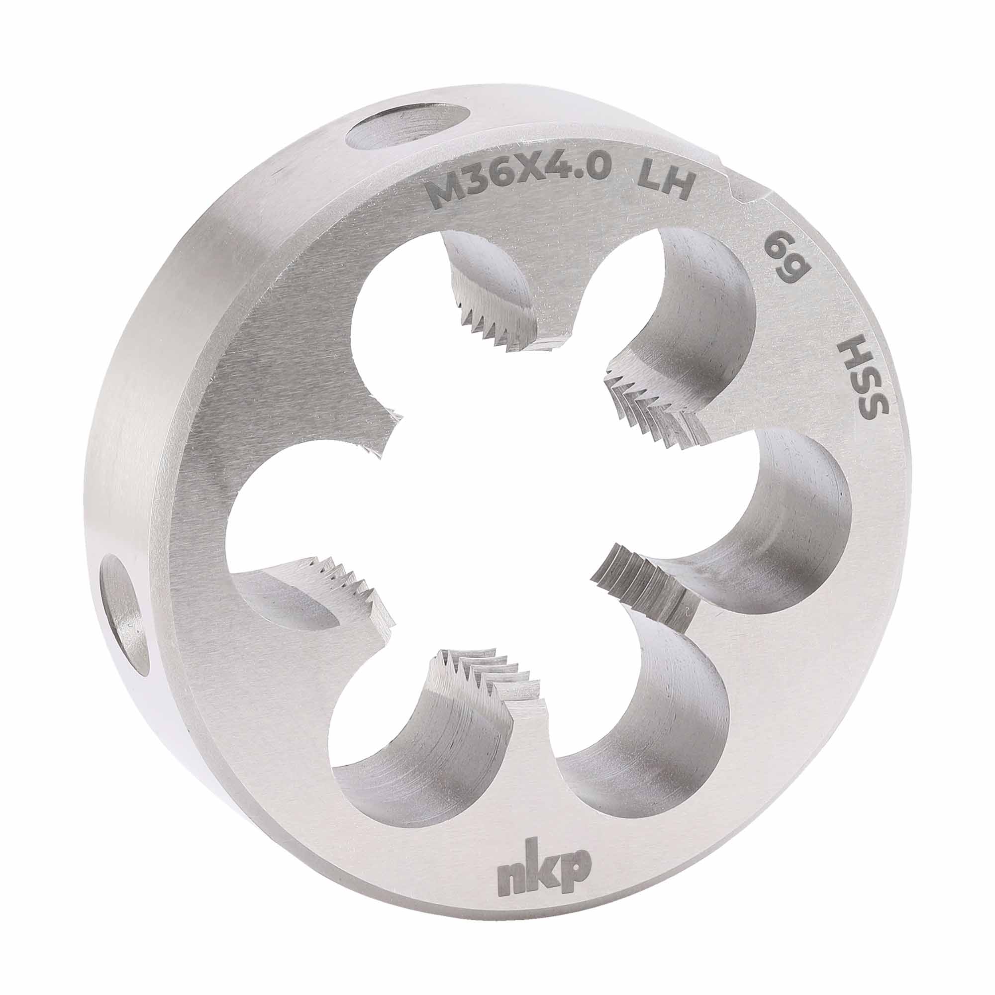 Плашка левая NKP М36х4,0 DINEN22568 HSS 6g 65х25мм 250360N