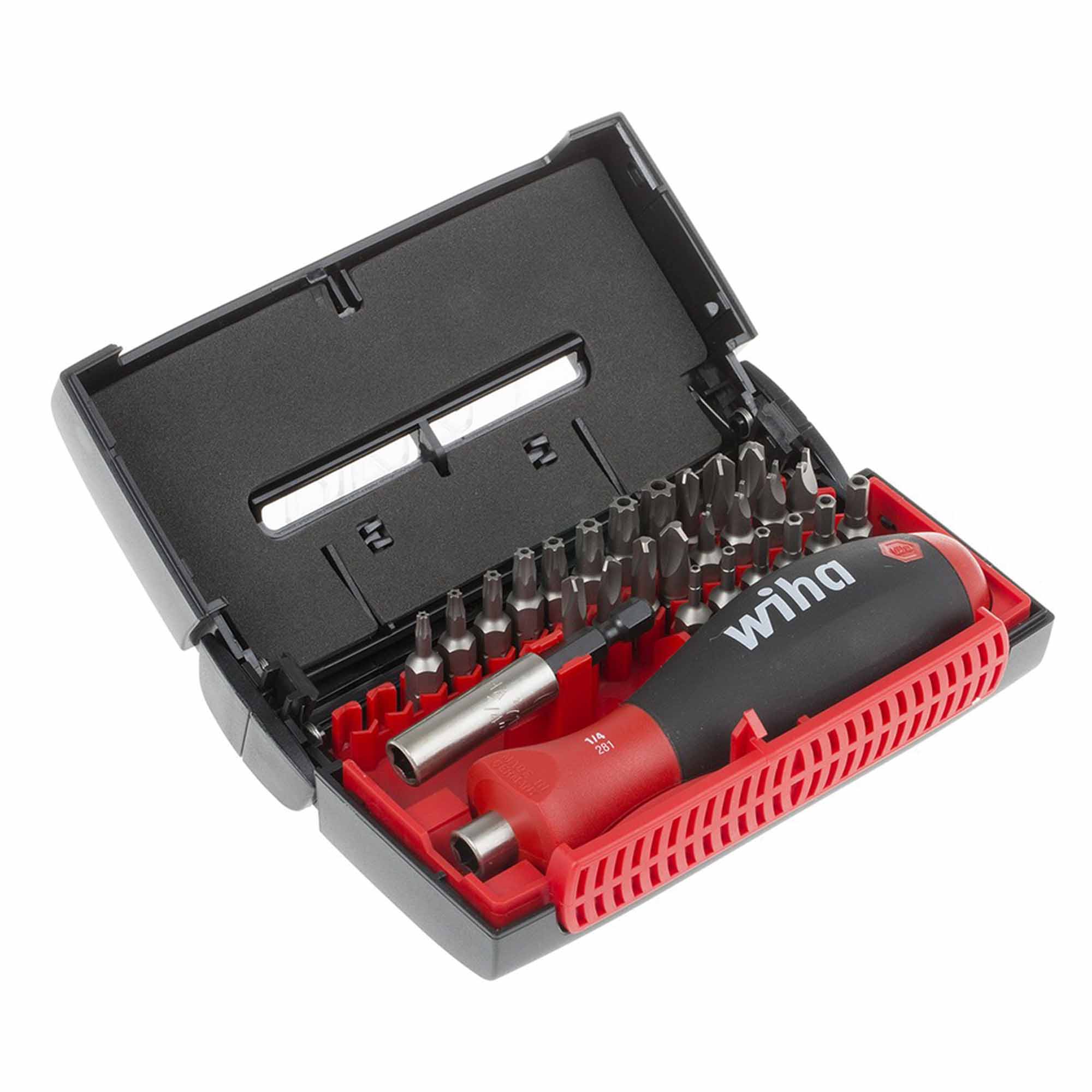 Набор бит Collector Torq-Set/Spanner/Tri-Wing/HEX CrV 27шт Wiha 09393