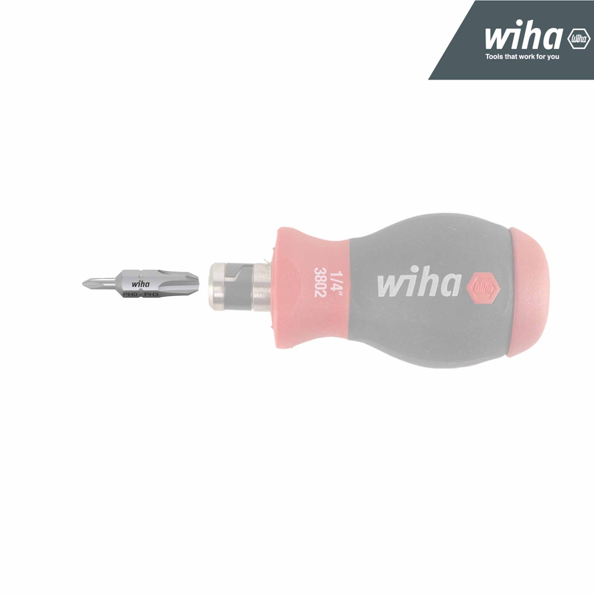 Бита двухсторонняя Doppelbit PH0/PH3 30мм Wiha 7411Z 43860