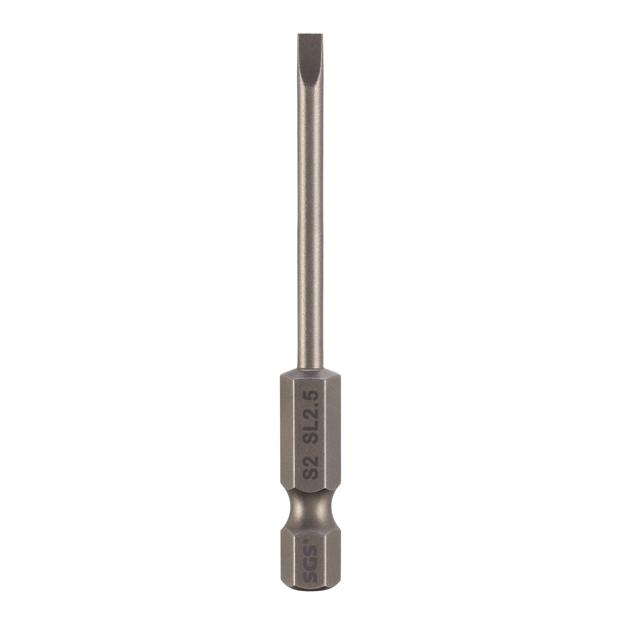 Бита шлицевая SGS SL2,5x0,4х75мм S2 1шт 6375-SL2.5