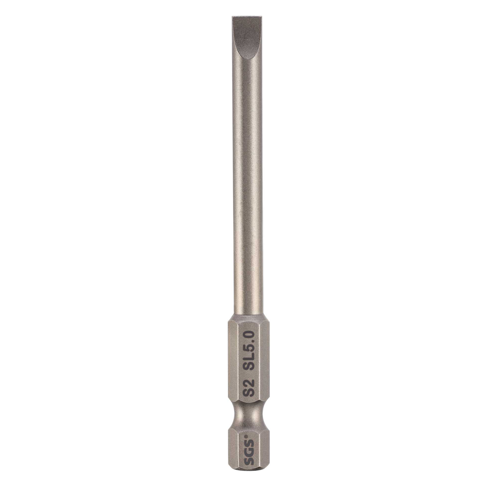 Бита шлицевая SGS SL5,0x0,8х110мм S2 1шт 63110-SL5.0