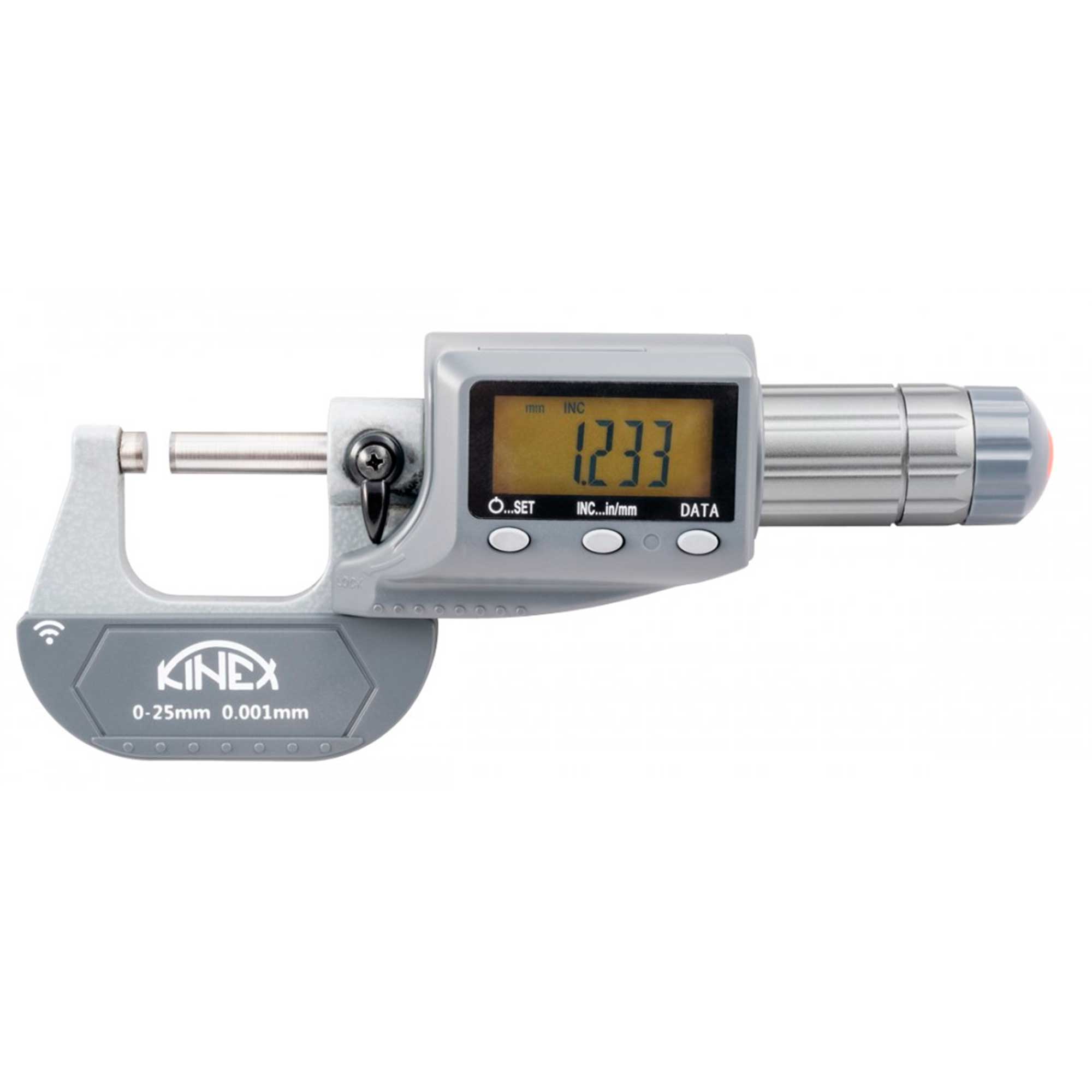 Микрометр электронный Kinex МКЦ 25-50мм DIN863 0,001мм IP65 Bluetooth 7033-95-050