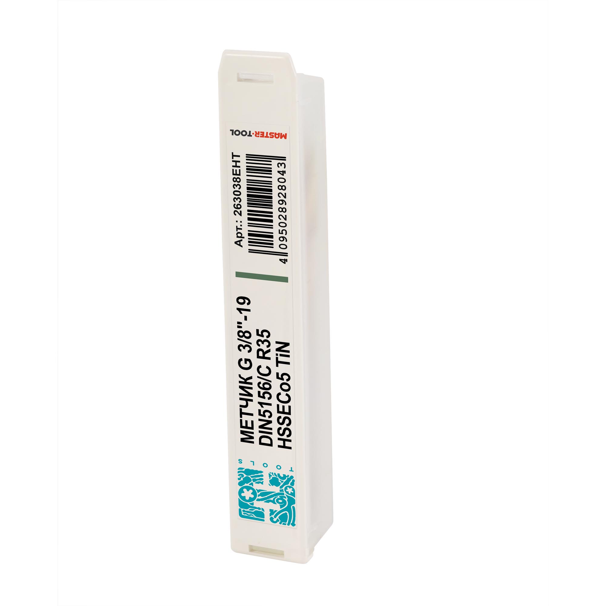 Метчик винтовой машинный H-Tools G3/8"-19 DIN5156 HSSE TiN 263038EHT