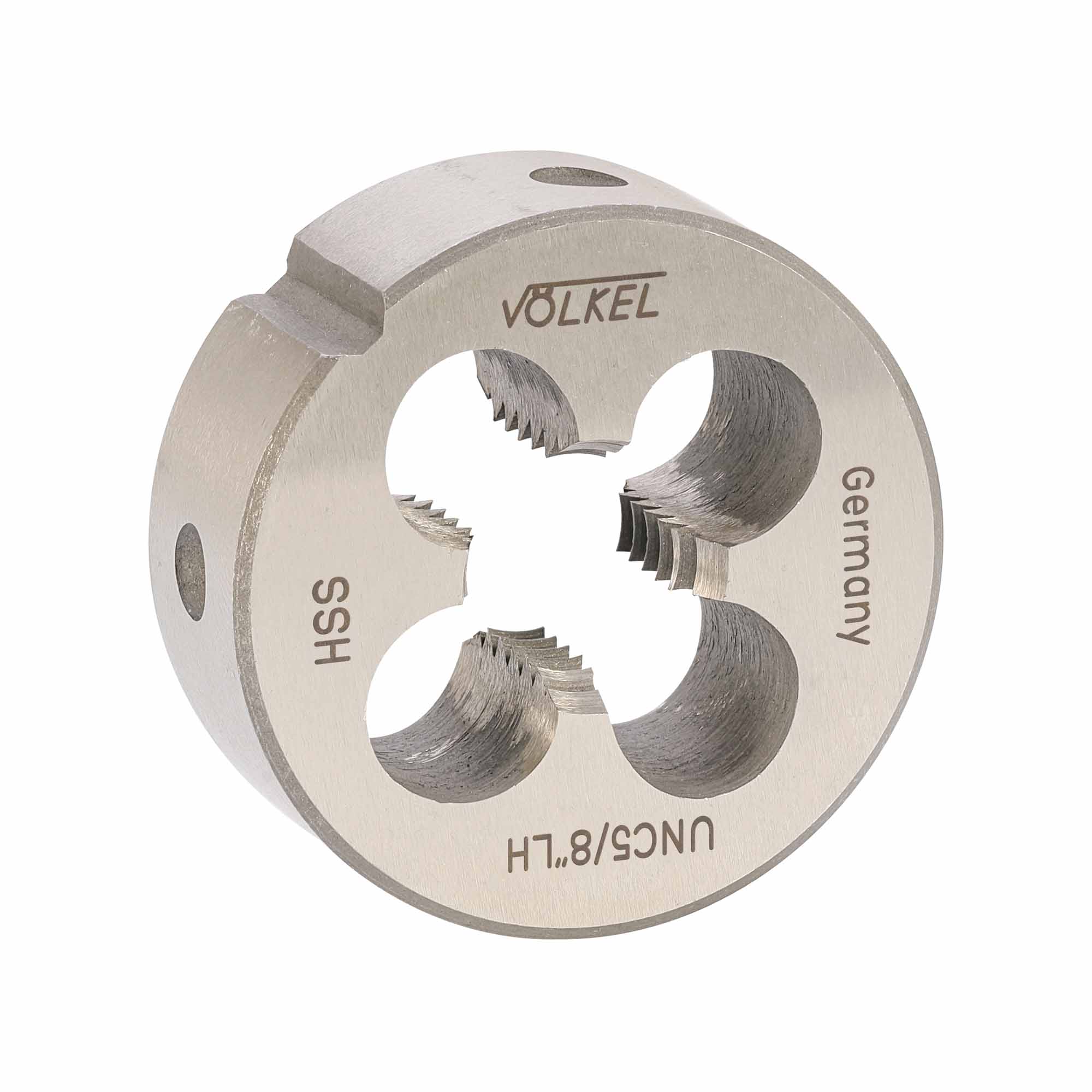 Плашка левая Volkel UNC 5/8"-11 HSS DIN EN 22568 2A 45x18мм V23226