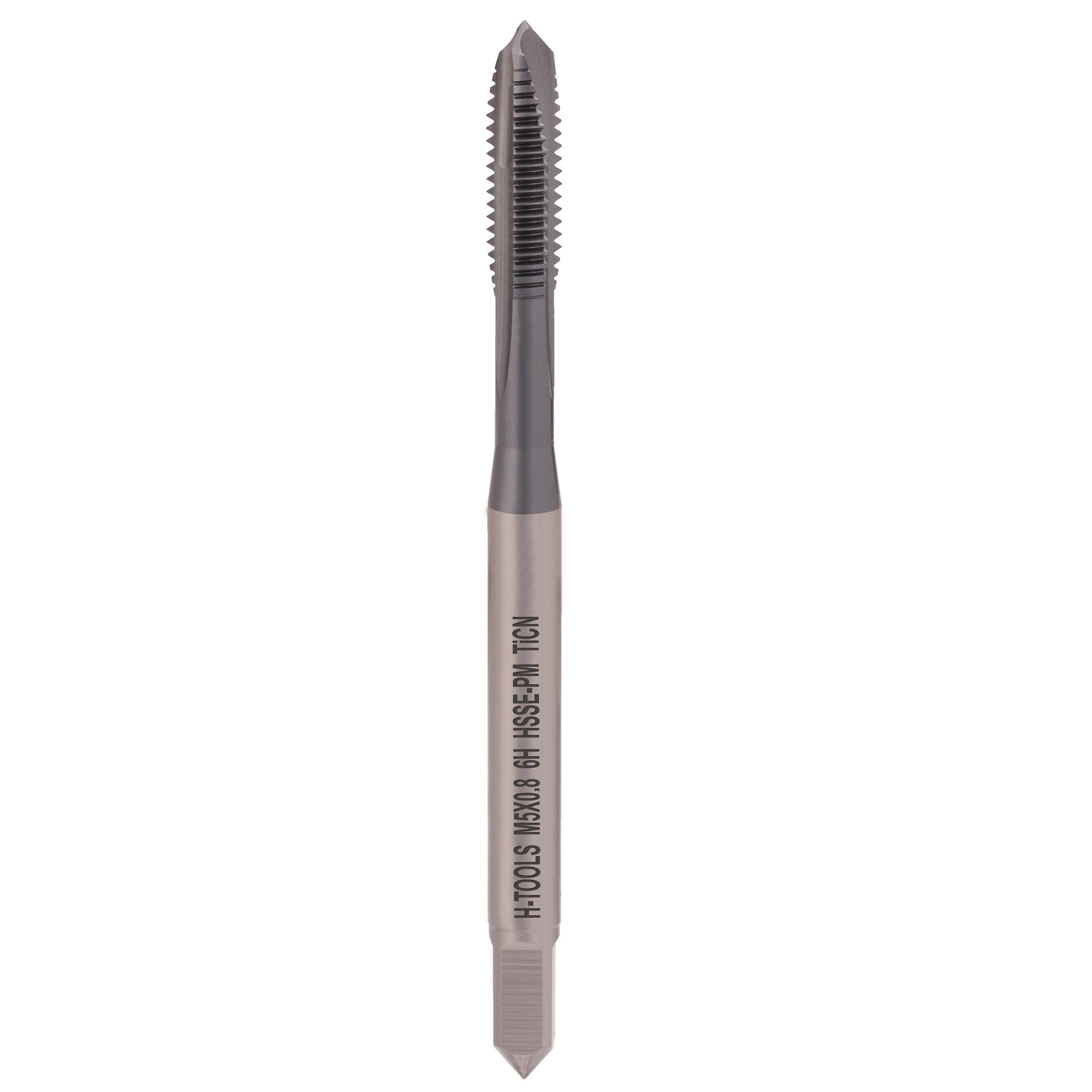 Метчик машинный H-Tools М5х0,8 DIN371 HSSEPM-TiCN 6h B/4-5P 118M01-C4-0050