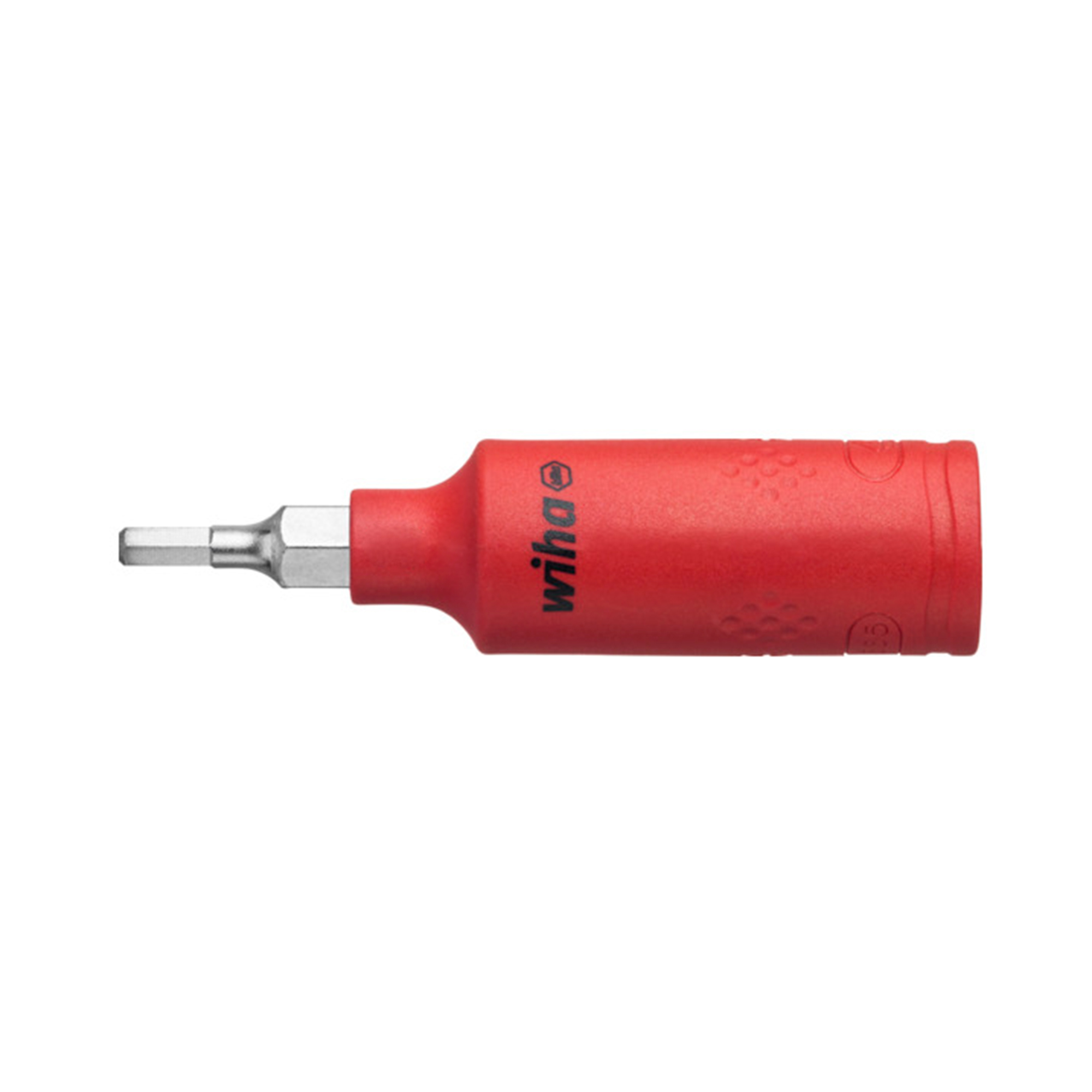 Головка-бита торцевая диэлектрическая VDE HEX 5,0 х65мм 1/4" Wiha 7209NHS 43111