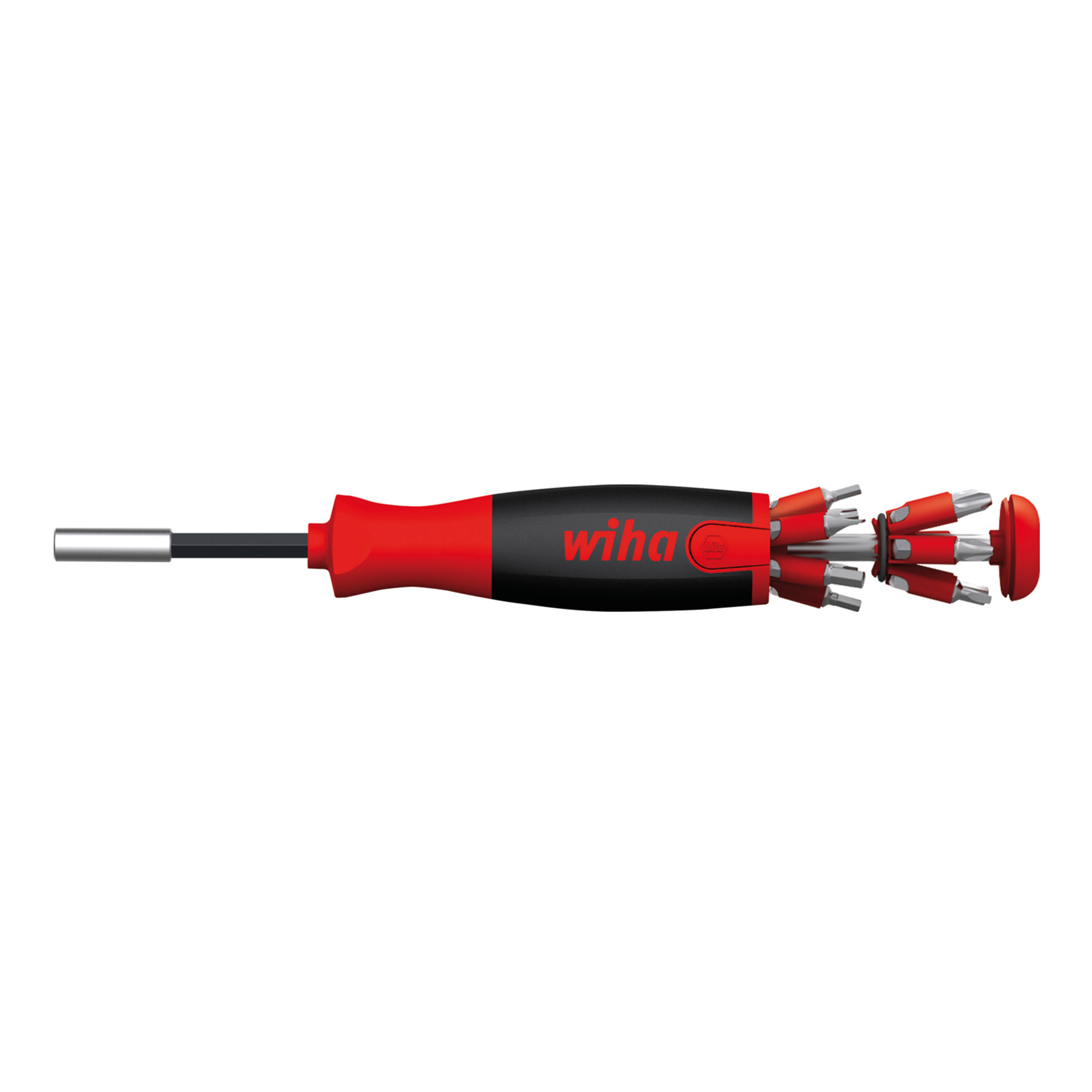 Отвертка с насадками LiftUP-25 SL/PH/PZ/TORX/HEX 12шт Wiha 3803-02021 38606 (SB)